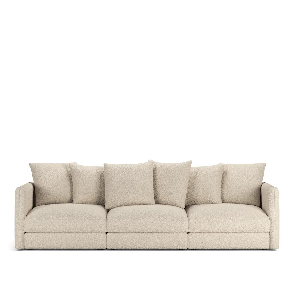 Pavarotti 3-Seater, Removable Cover, Cushion Variant 01, Ascot White