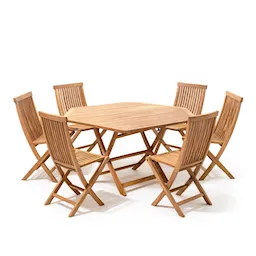 Viken eetkamerset met eettafel en 6 stoelen