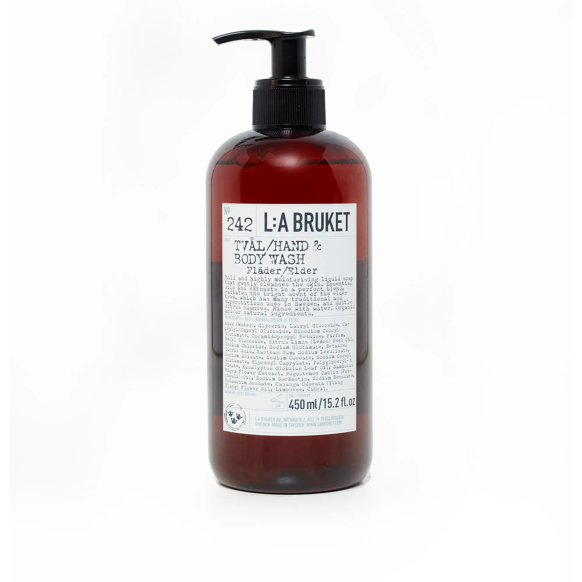242 Elder hand- & kroppstvål 450 ml