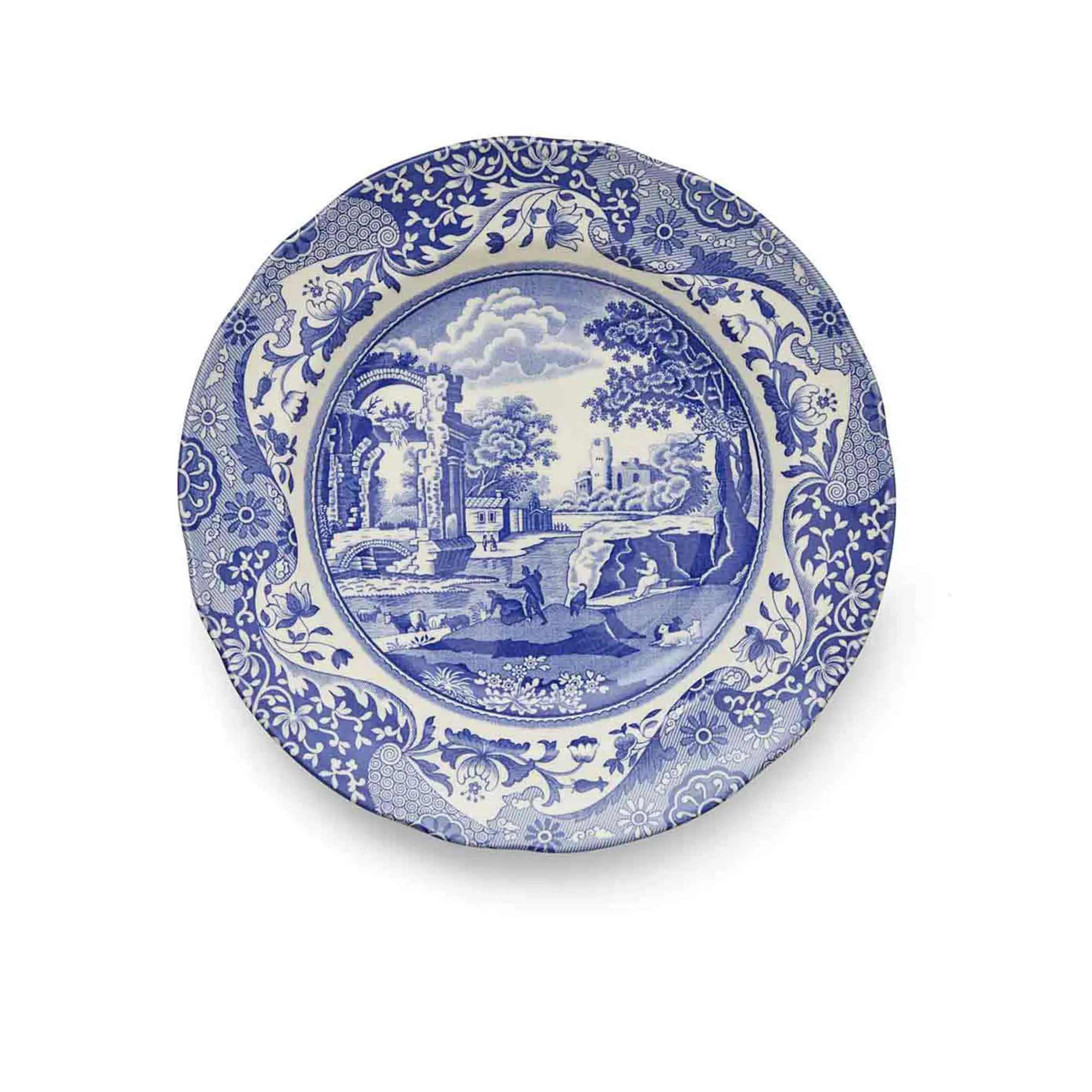 Blue italian tallrik