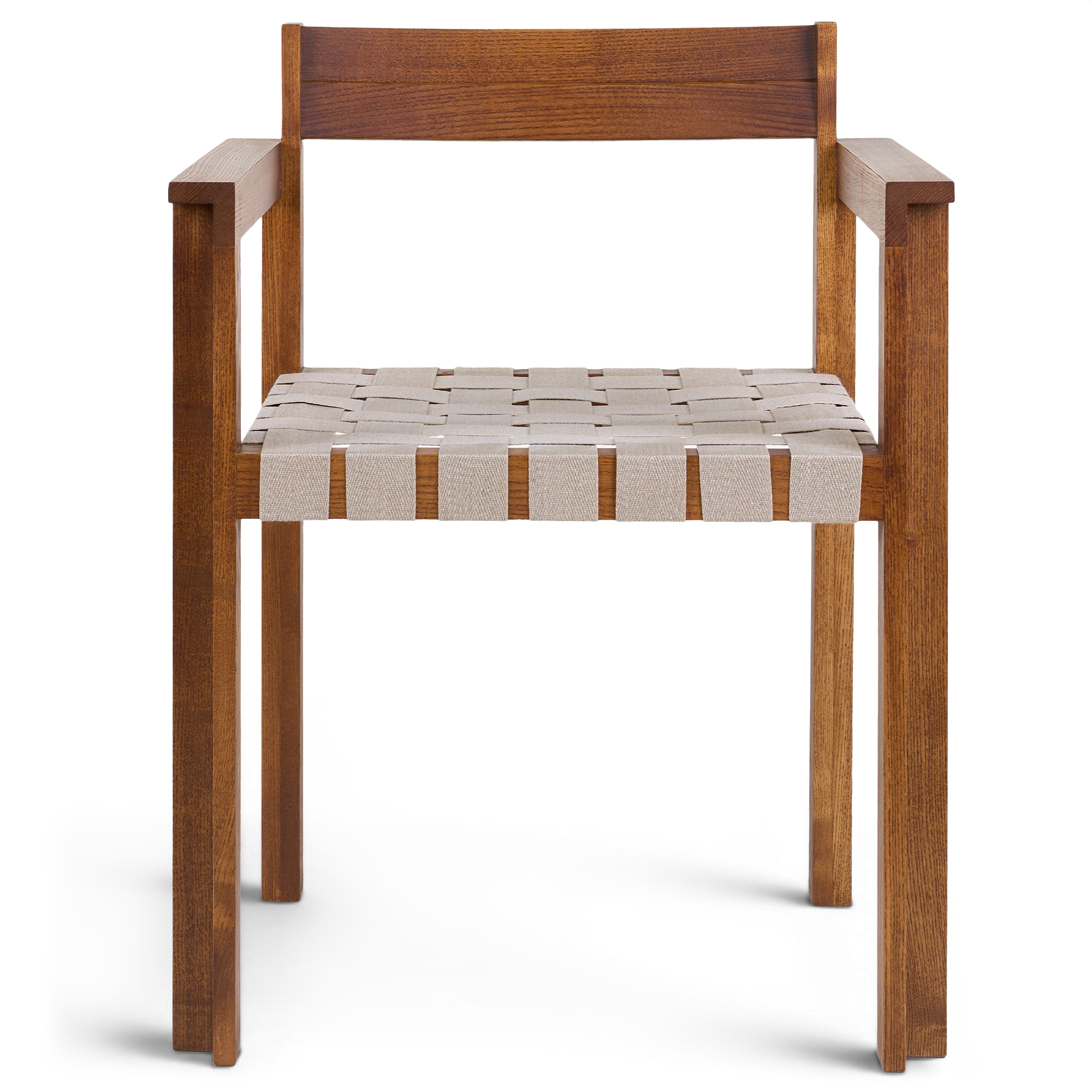 Frama - Symmetry Armrest Chair &ndash; Honey Ash Wood / Oat Fabric - Matstolar - Studio 0405 - Tr&auml;f&auml;rgad - Tr&auml;