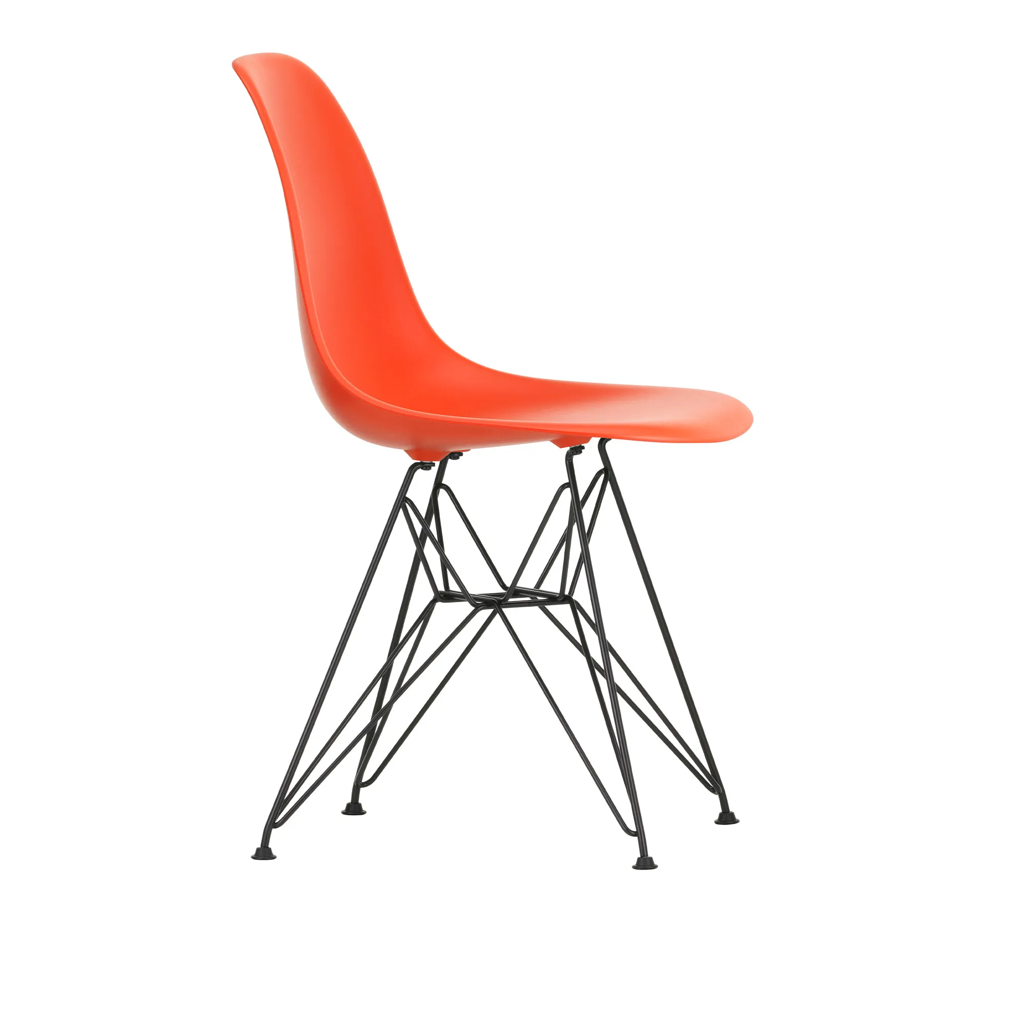 Eames RE Plastic Chair DSR stol Basic Dark