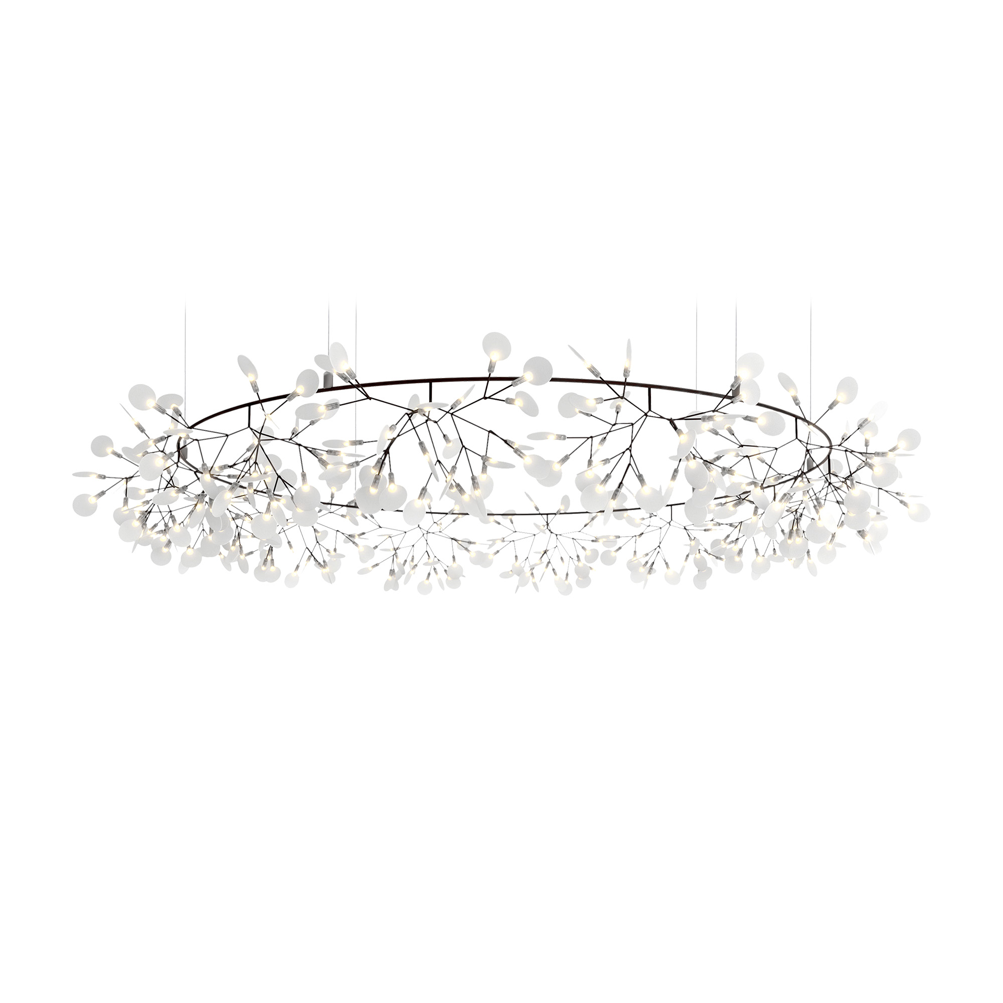 Moooi - Heracleum III, The Big O Big Nickel - Takkronor - Bertjan Pot - Silver | Belysning - Taklampor - Takkronor | Möbelexperten