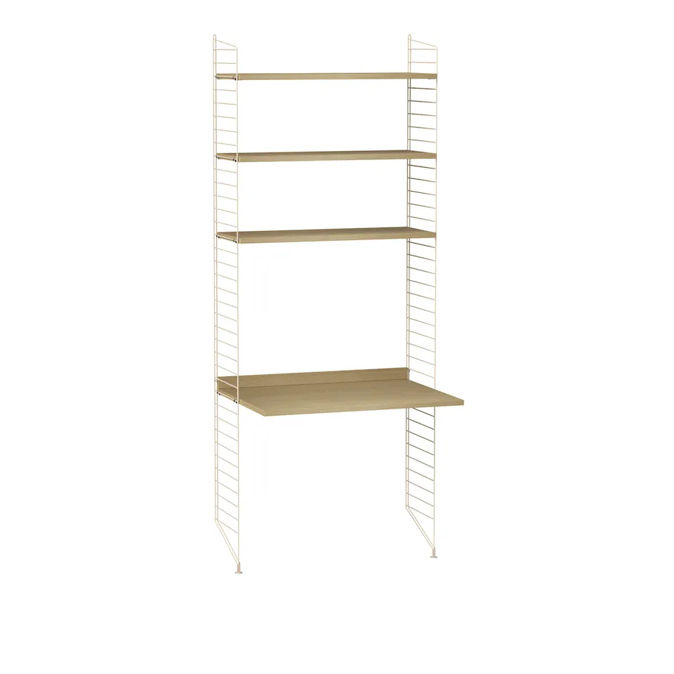 Kontor hyllsystem A ek/beige