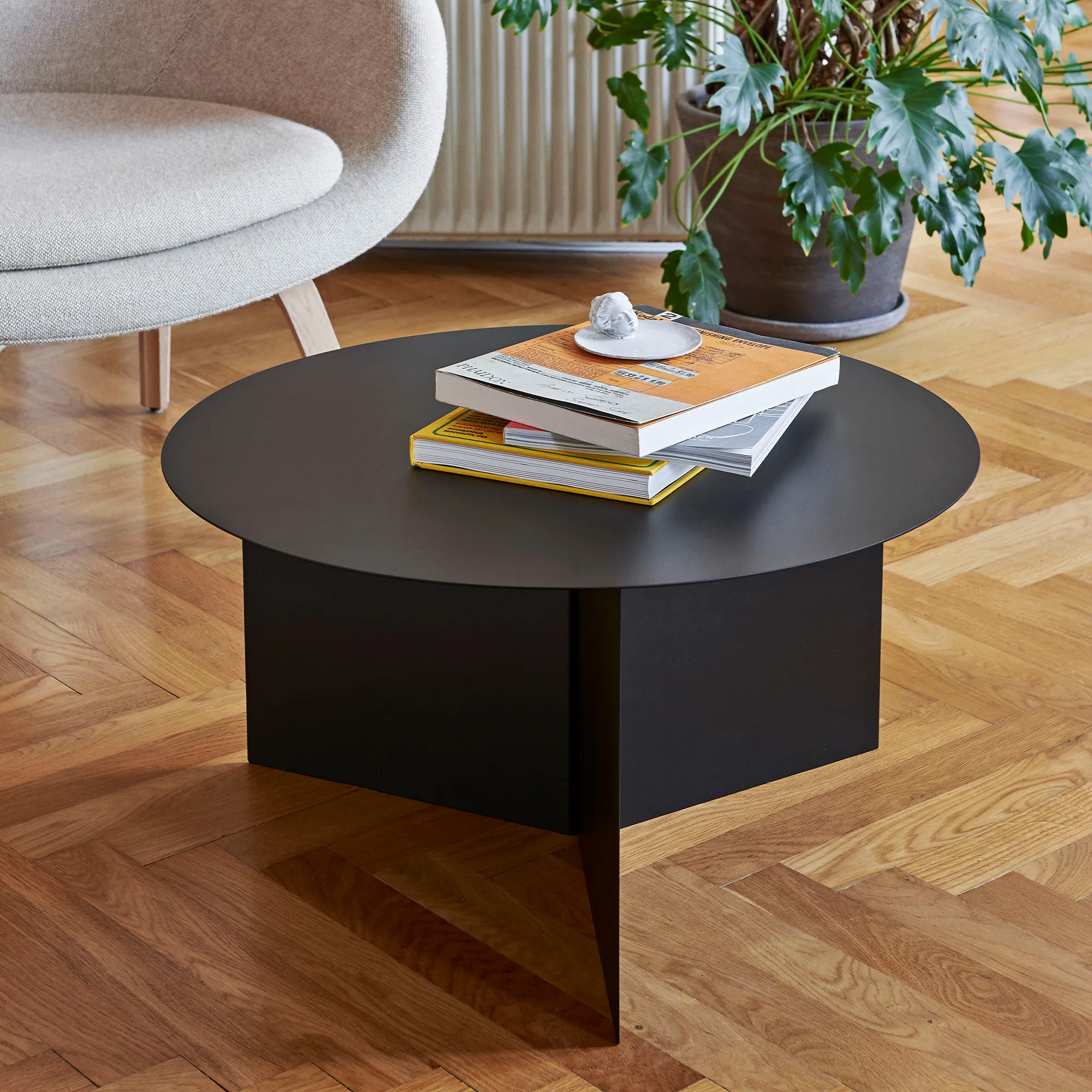 Slit soffbord Round