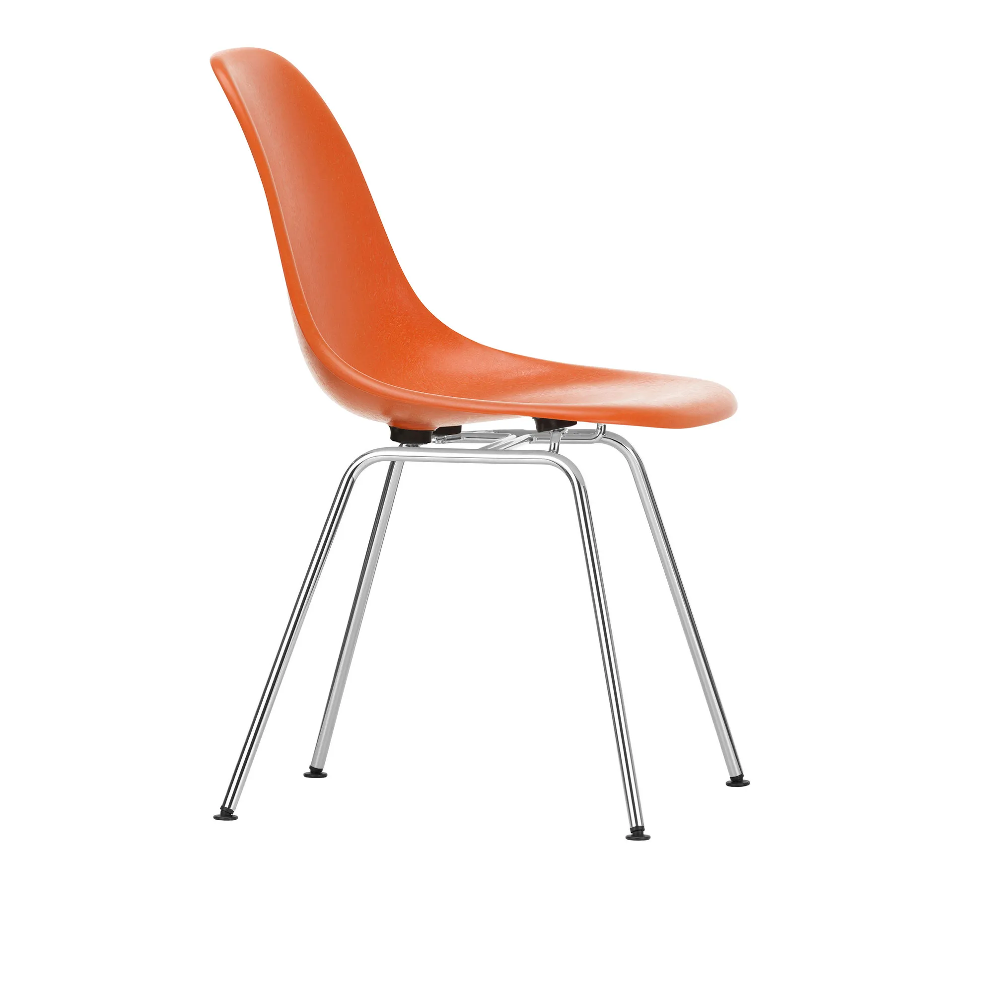 Eames Fiberglass Chair DSX stol Chrome