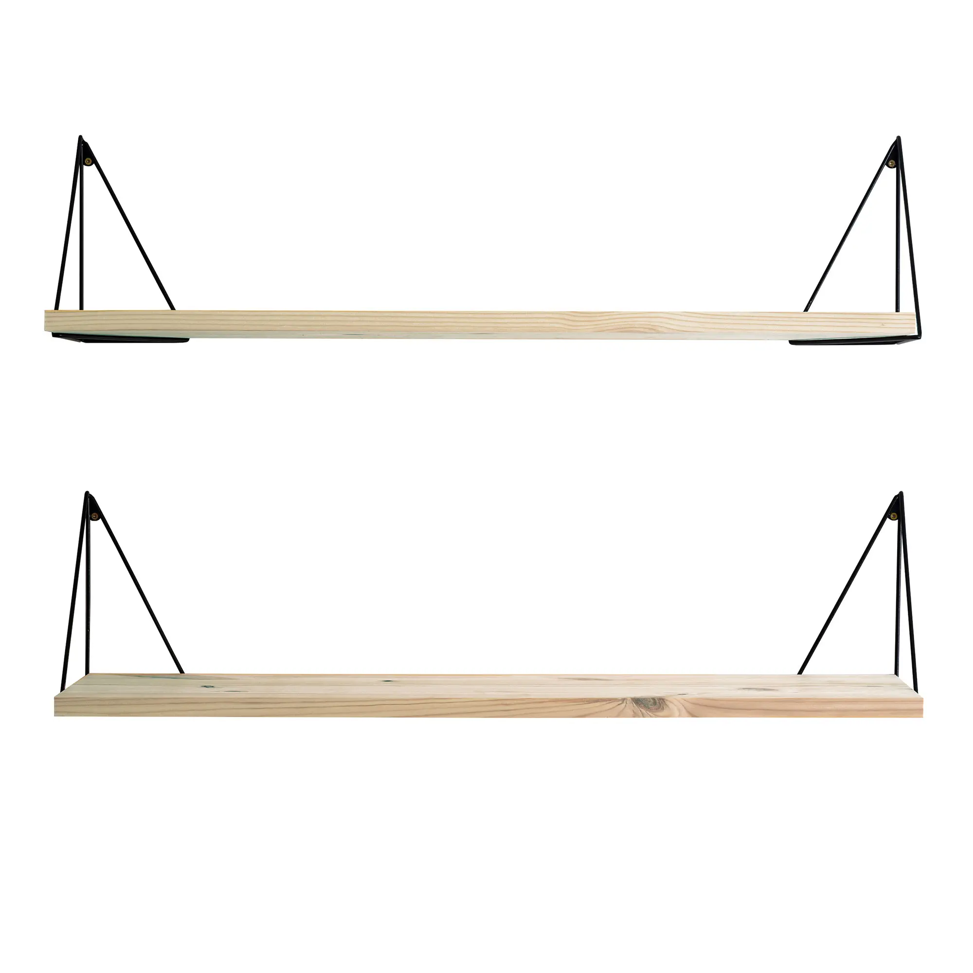Pythagoras Play pine/white, 4 brackets + 2 shelves