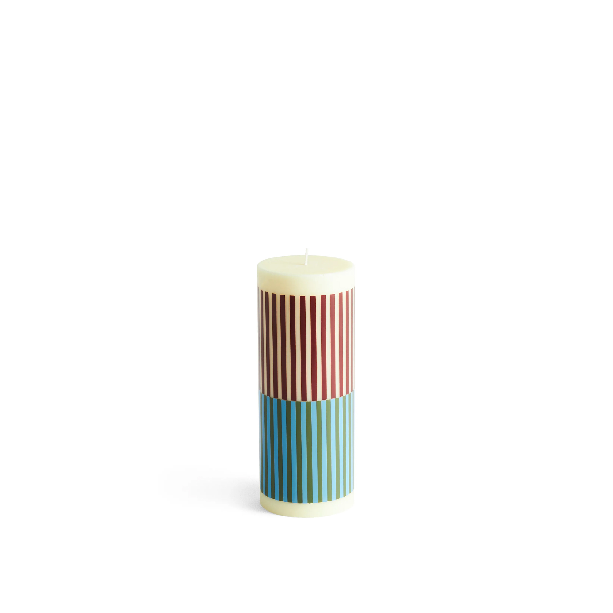 HAY - Column Candle Medium - Yellow, brown, light blue and army - Ljus - Flerfärgad
