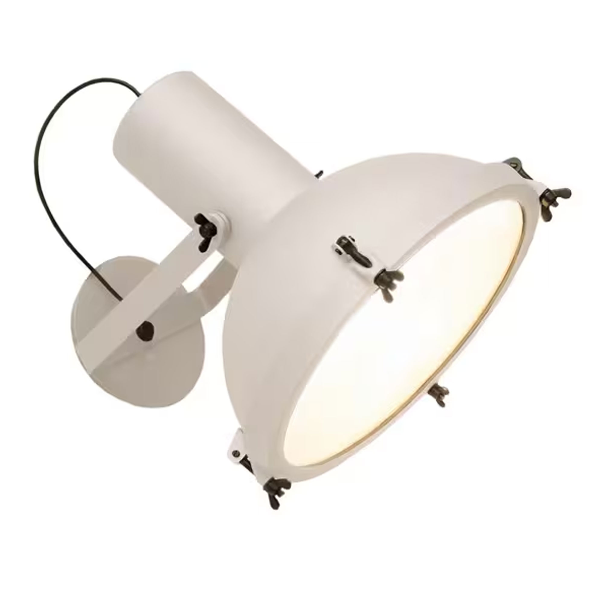 Nemo Lighting - Projecteur 365 Wall Ceiling Outdoor white sand - Vägglampor utomhus - Le Corbusier - Vit - Metall | Belysning - Utomhusbelysning - Vägglampor Utomhus | Möbelexperten