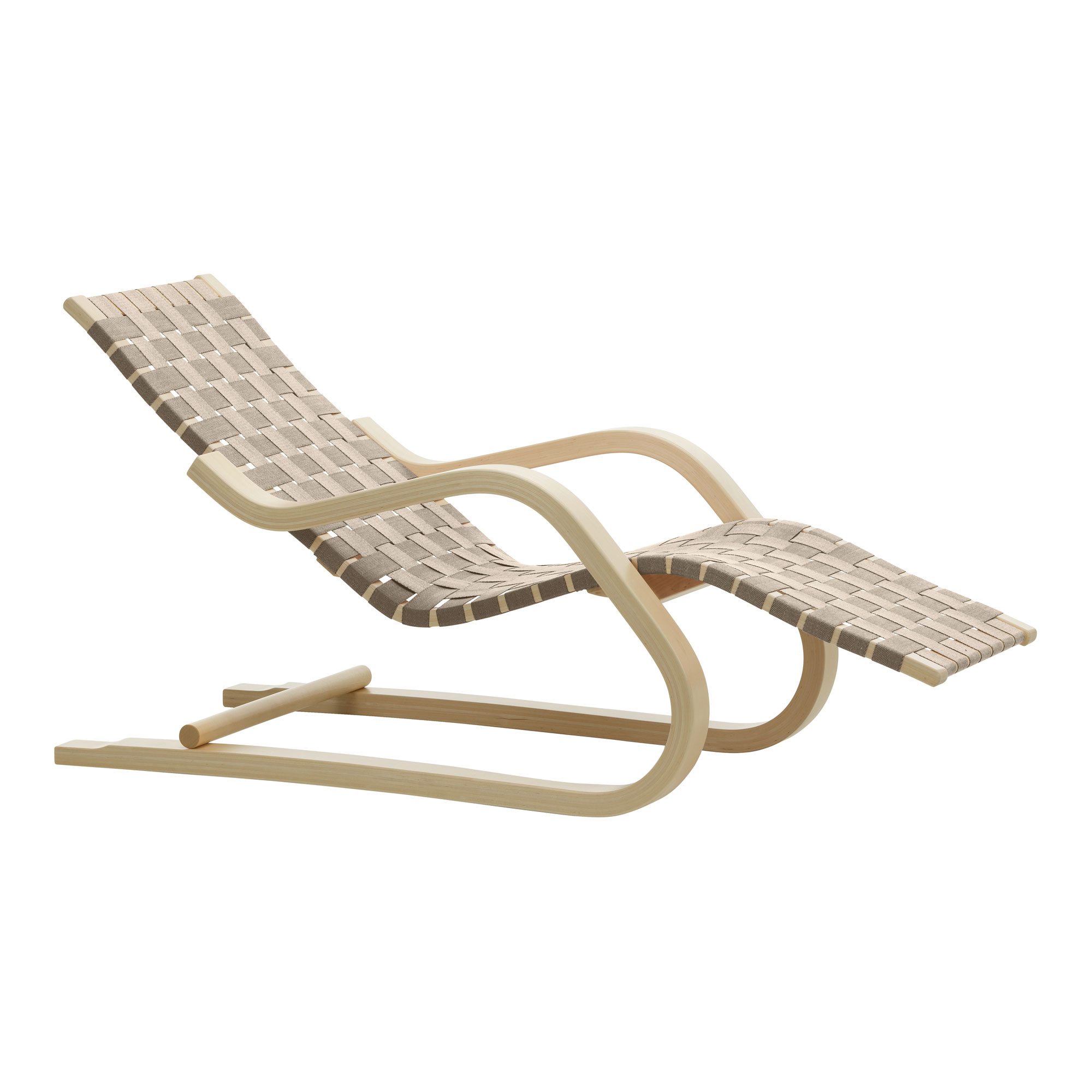 Artek - Lounge Chair 43 Natural Black - F&aring;t&ouml;ljer - Alvar Aalto - Svart - Tr&auml;/Textilmaterial