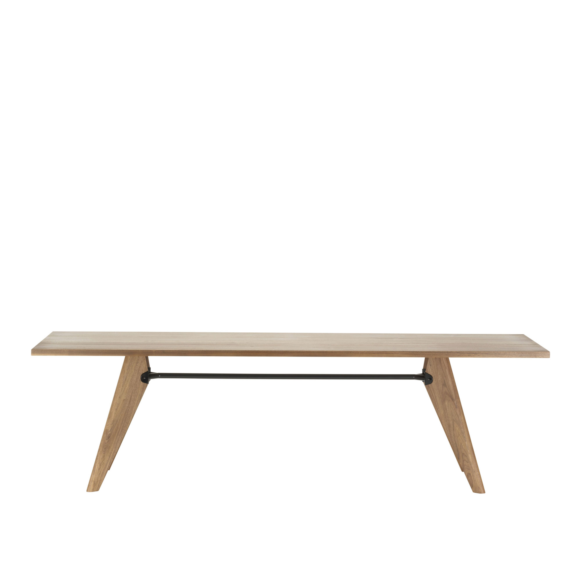 Vitra - Table S.A.M. Bois, Längd 180 cm, Valnöt - Matbord - Jean Prouvé - Brun - Trä