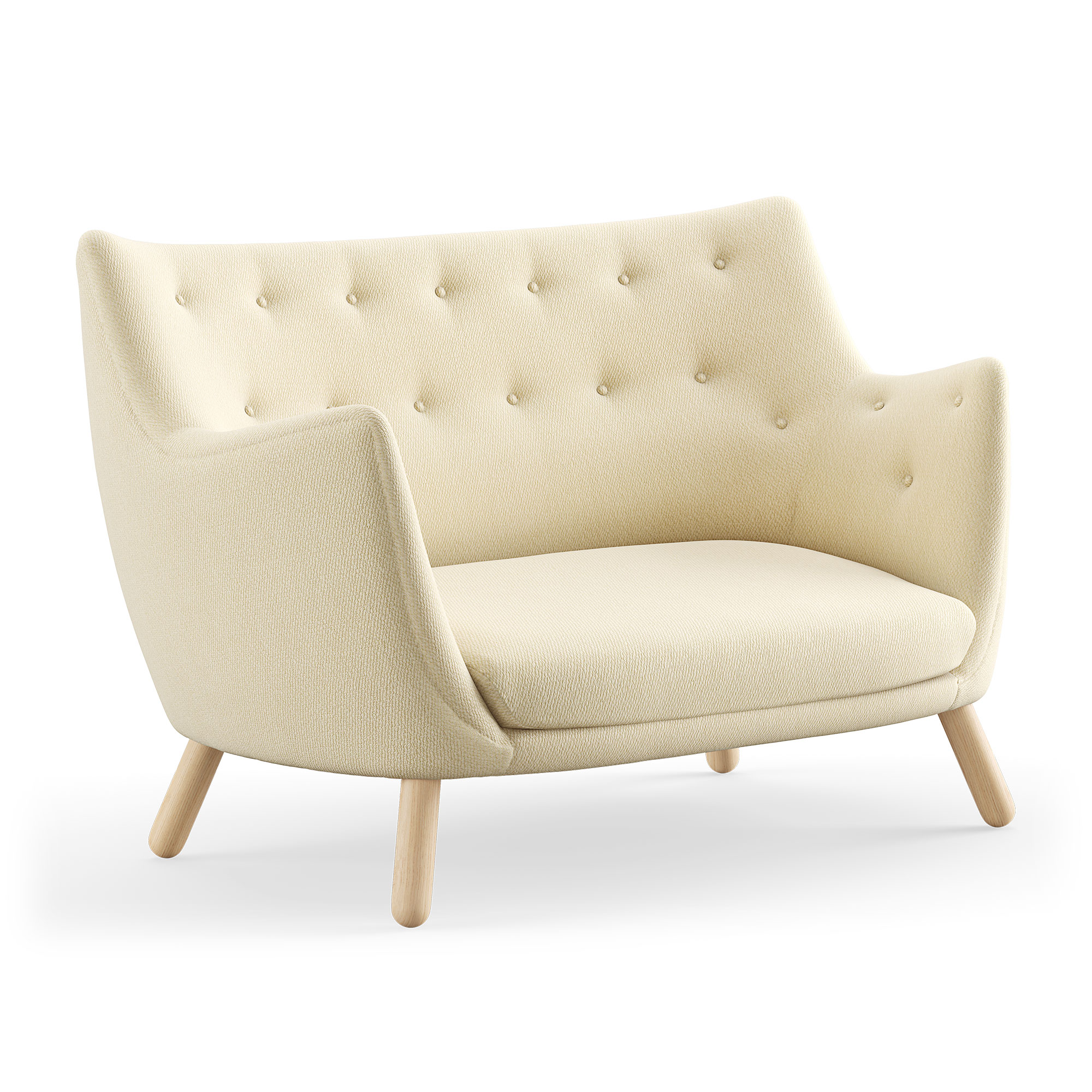 House of Finn Juhl - Poet Sofa, Light oiled oak, Cat. 4 Vidar 1511 - Soffor - Finn Juhl - Beige,Träfärgad | Möbler - Soffor Och Dagbäddar - Soffor | Möbelexperten