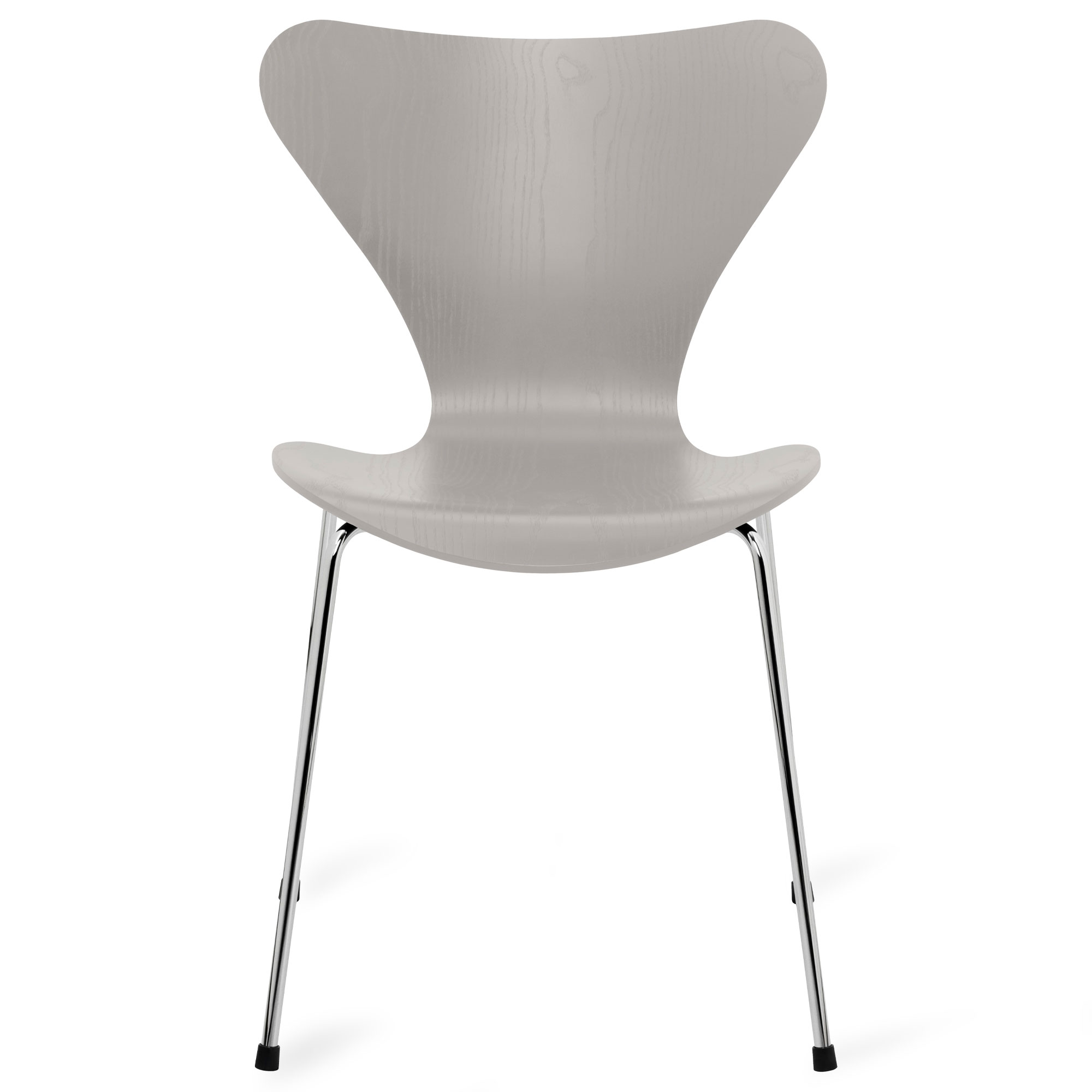 Fritz Hansen - Sjuan 3107 stol färgad askfanér chrome / nine grey - Matstolar - Arne Jacobsen - Grå - Trä | Möbler - Stolar Och Pallar - Matstolar | Möbelexperten