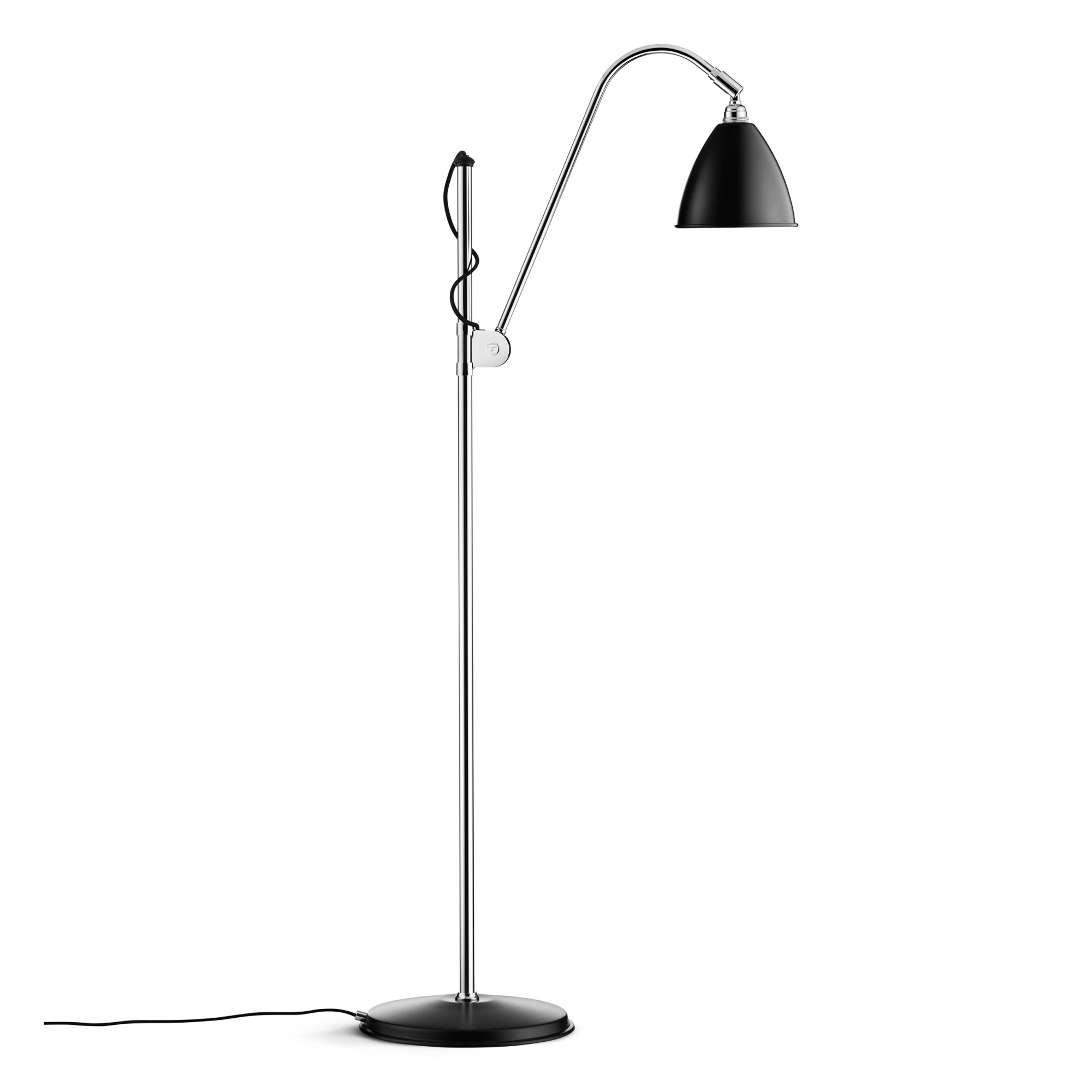 Gubi - Bestlite - BL3 Golvlampa, Liten, Krombas, Finish: - Black - Läslampor - Robert Dudley Best - Svart