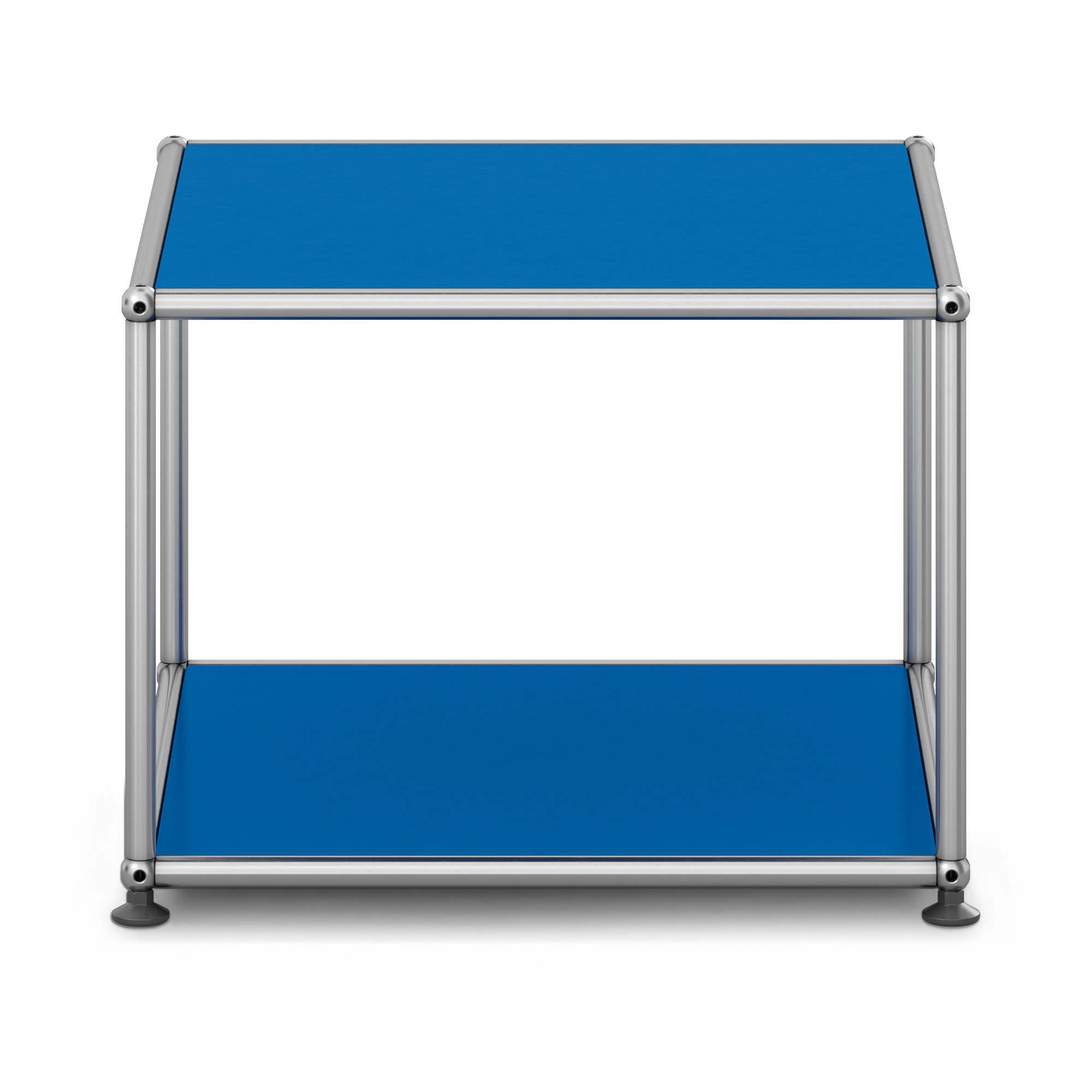 USM - USM Haller M22 27 Gentian Blue - Sidobord - Fritz Haller & Paul Sch&auml;rer - Bl&aring; - Metall