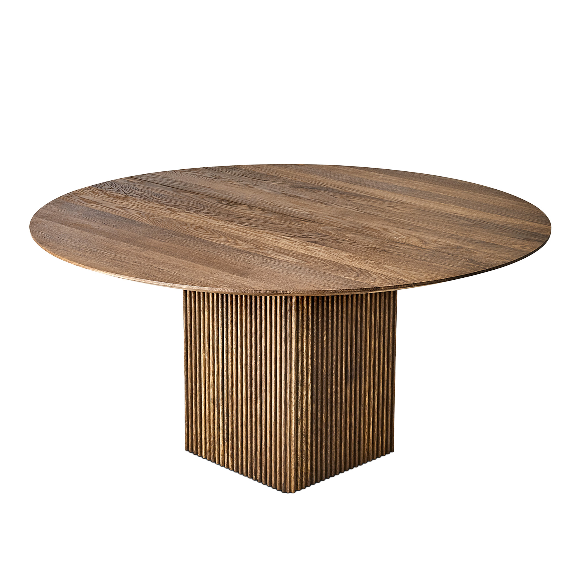 Dk3 - Ten table round matbord Ø150cm oljad rökt ek - Matbord - Christian Troels & Jacob Plejdrup - Träfärgad - Trä | Möbler - Bord - Matbord | Möbelexperten