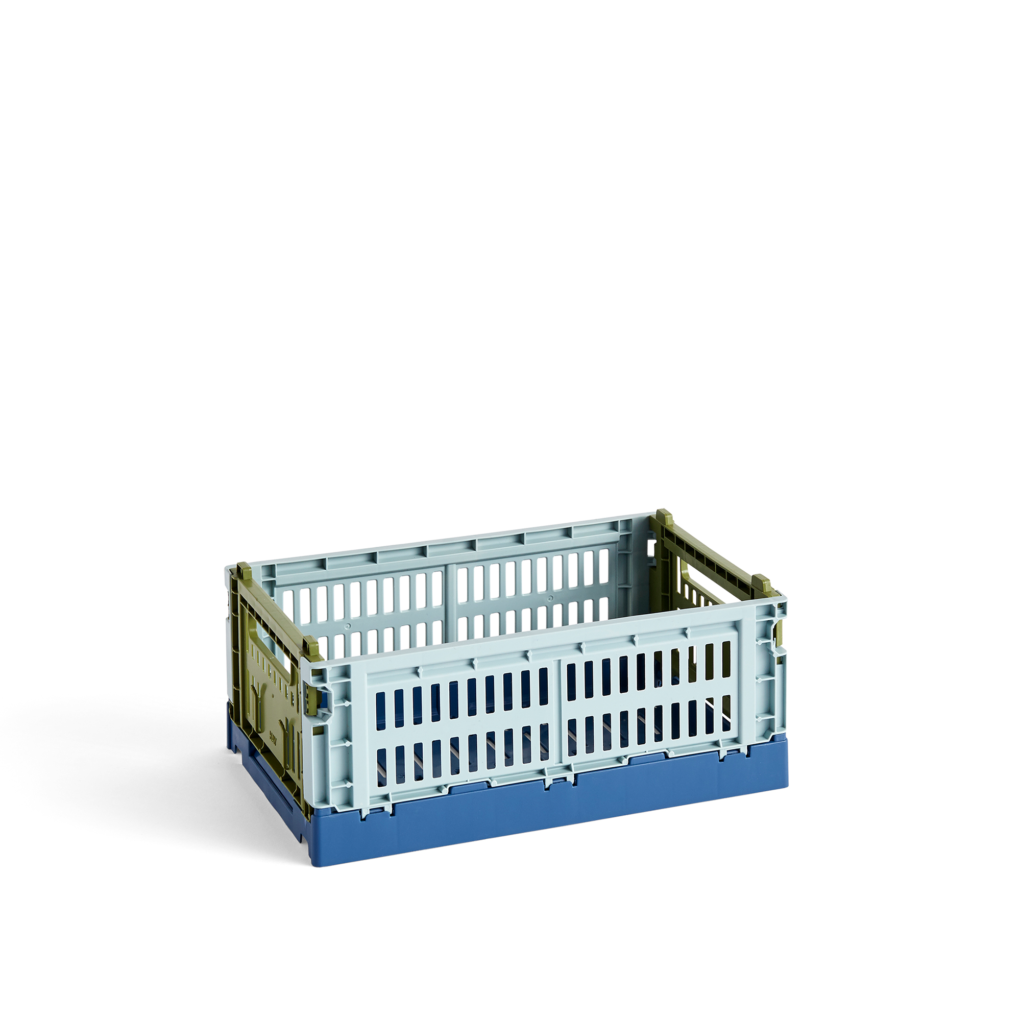 HAY - HAY Colour Crate Mix S / Dusty Blue - Småförvaring - Blå