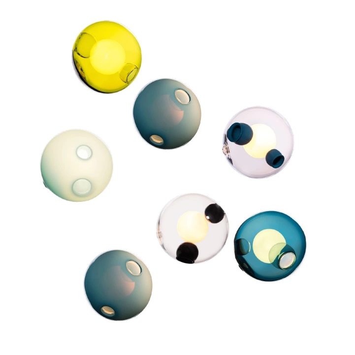 Bocci - 28.7 Random, Multi - 05 Xenon - Pendellampor - Omer Arbel - Flerfärgad