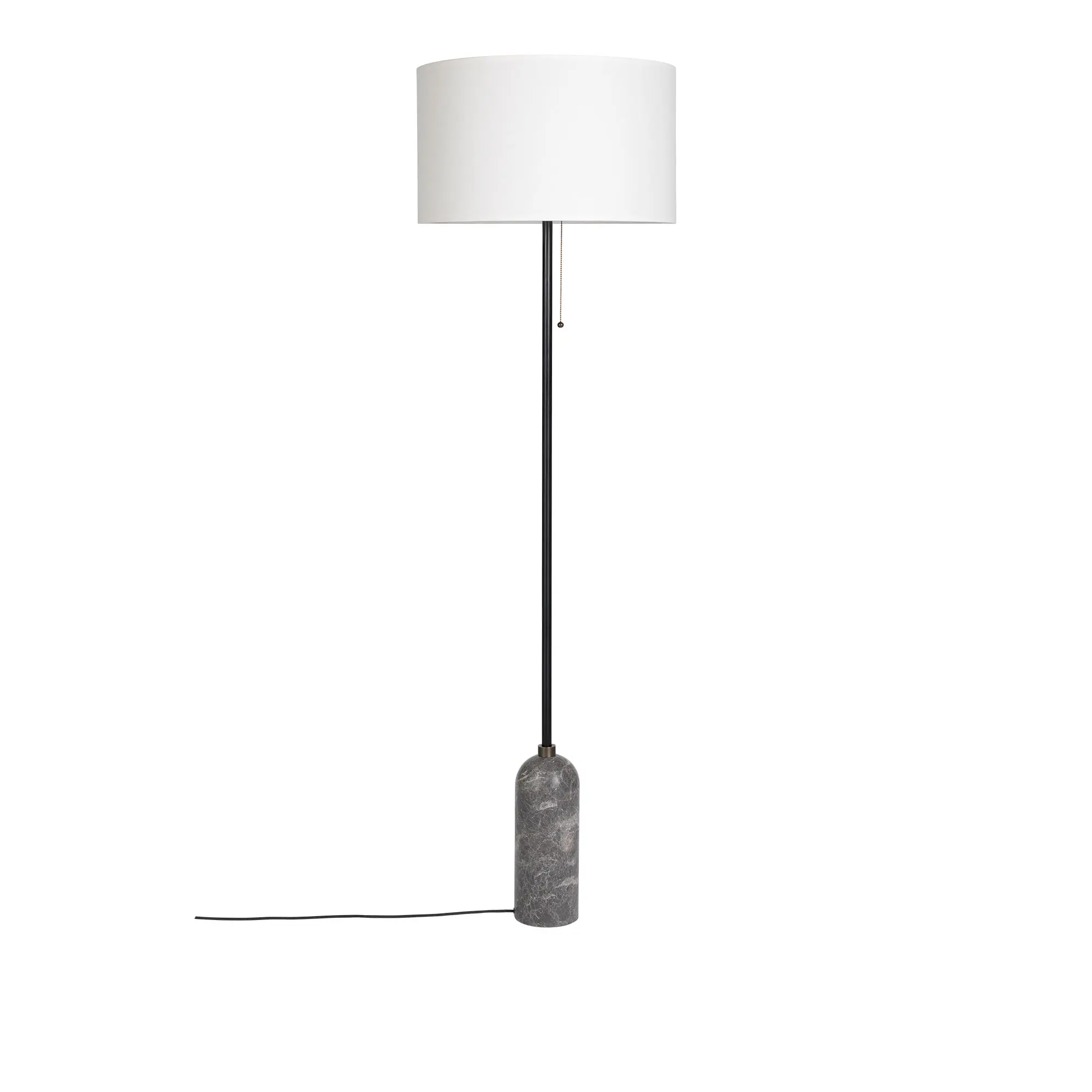 Gravity golvlampa grå marmor