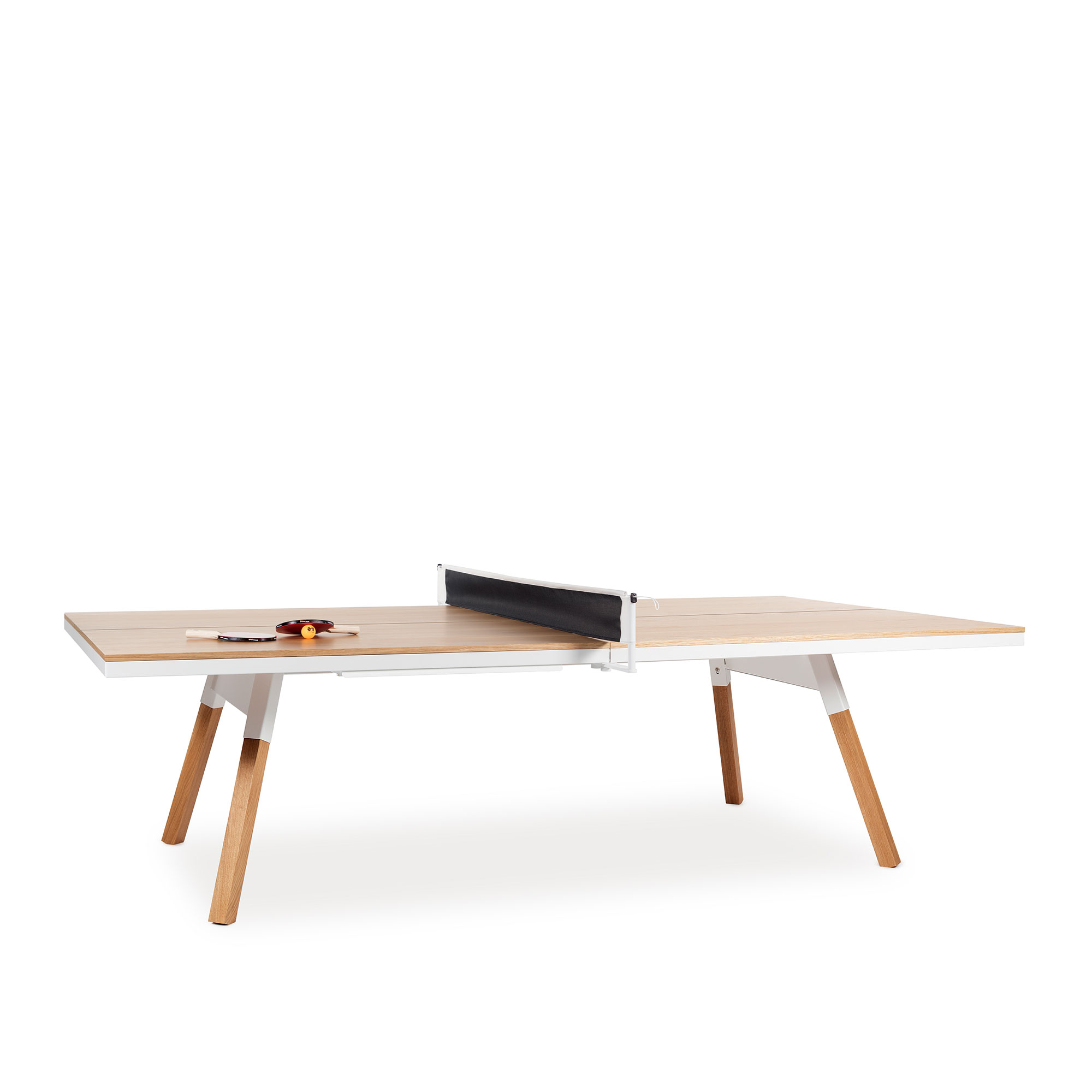 RS Barcelona - You and Me Indoor Ping Pong Table, Oak/White - Spel - Antoni Pallejà Office