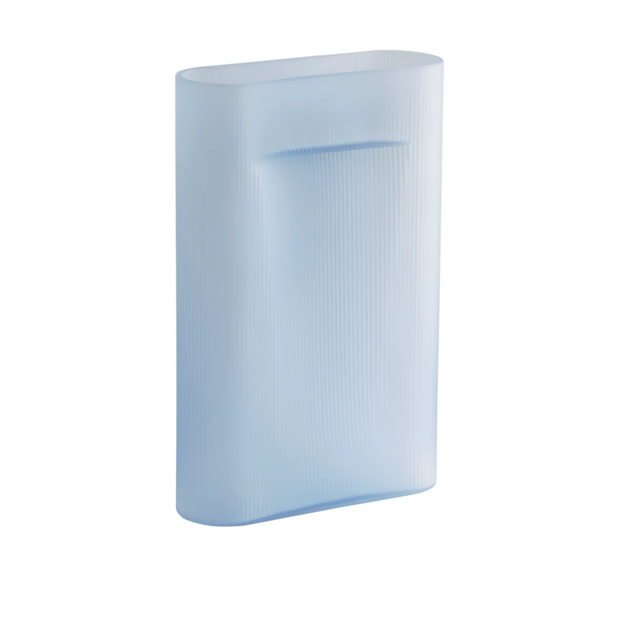Ridge vase 48,5cm beige