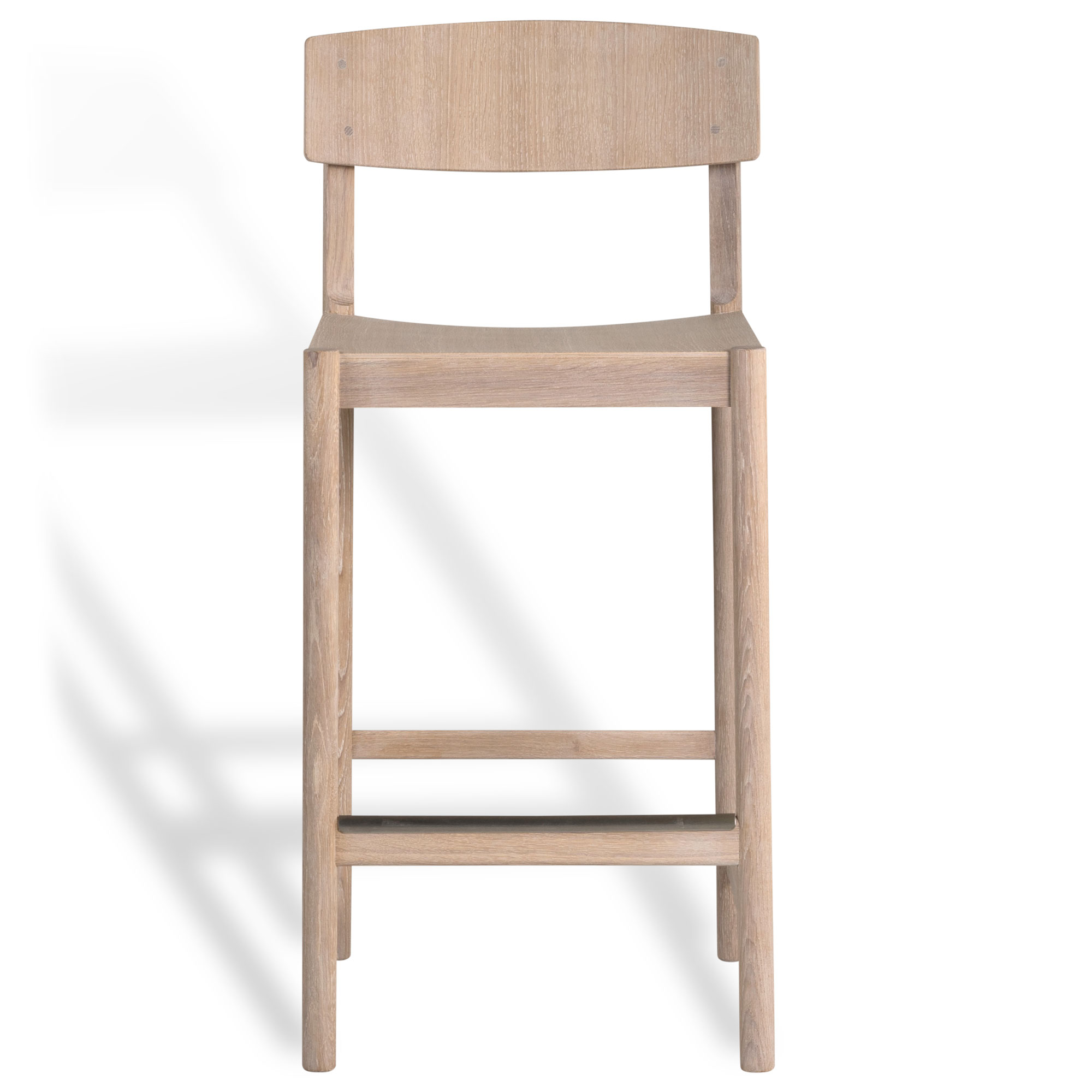 Mavis - Rod barstol vit vaxoljad ek - Barstolar - Beige - Trä