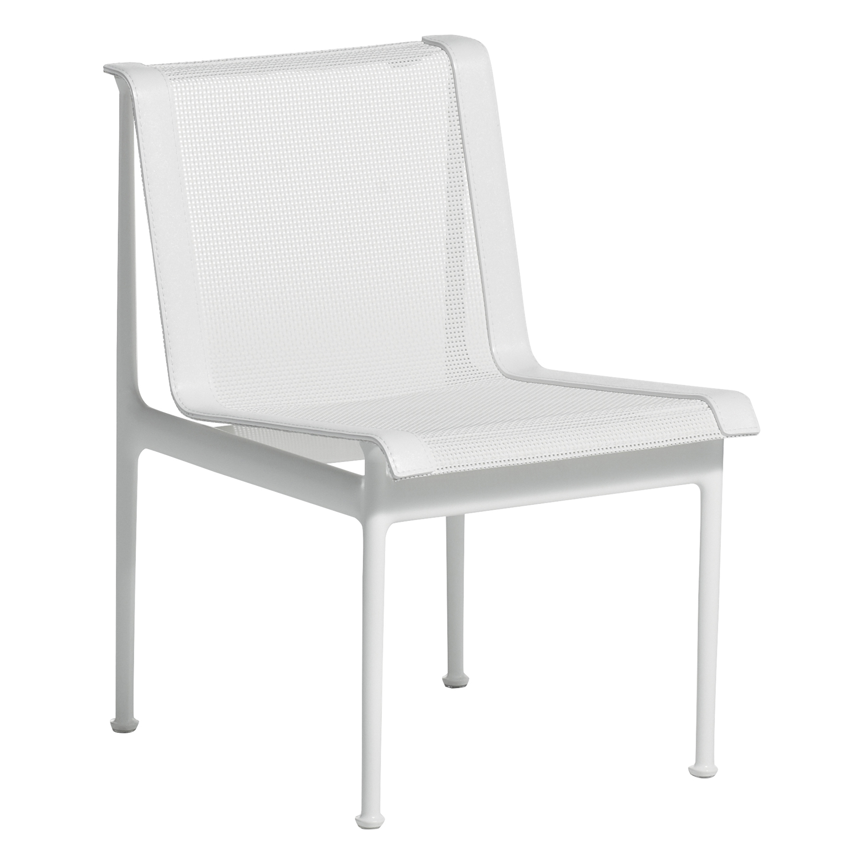 Knoll - 1966 Dining Chair, Utan armstöd, Vit - Matstolar utomhus - Richard Schultz - Vit - Metall