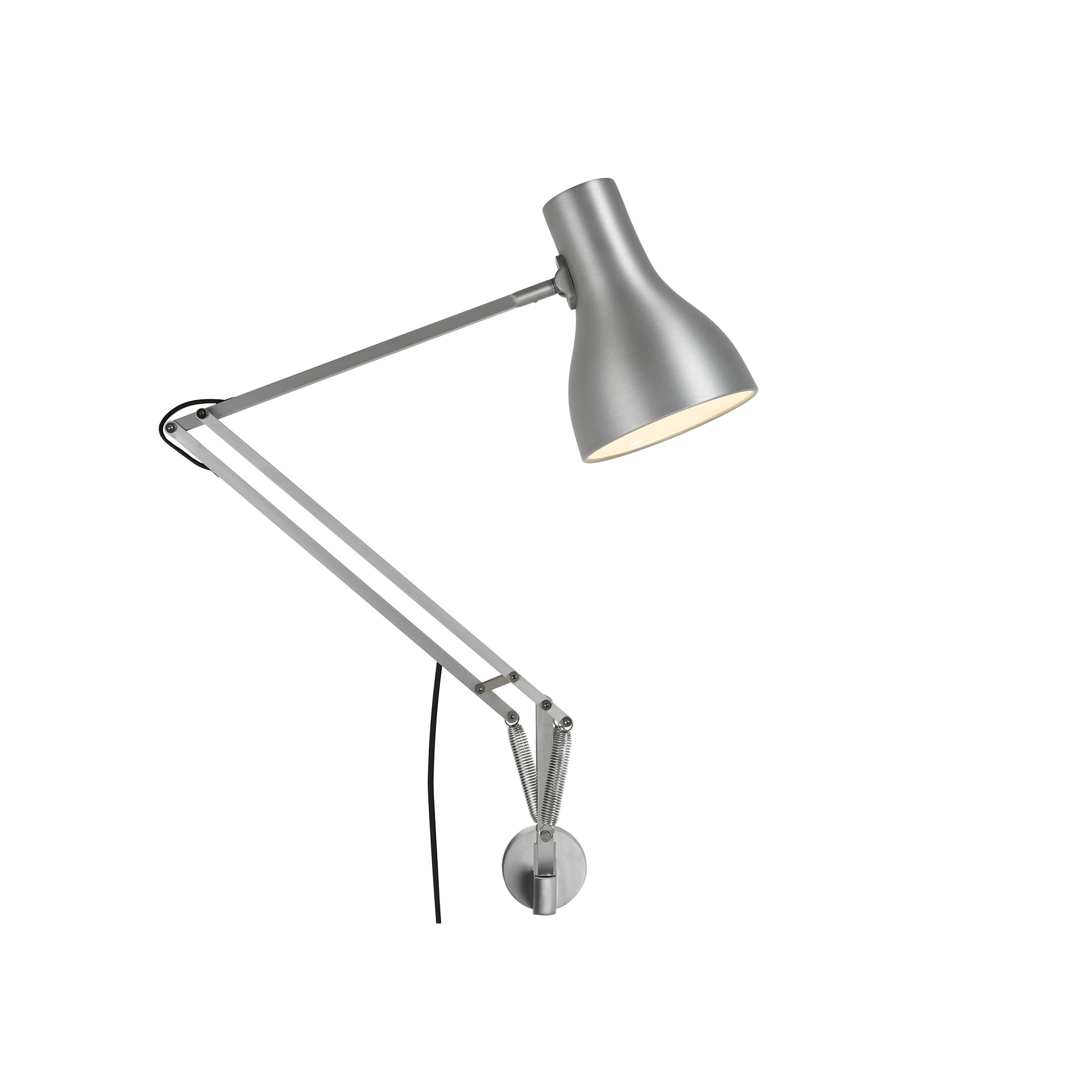 Type 75 Lamp With Wall Bracket Silver Lustre
