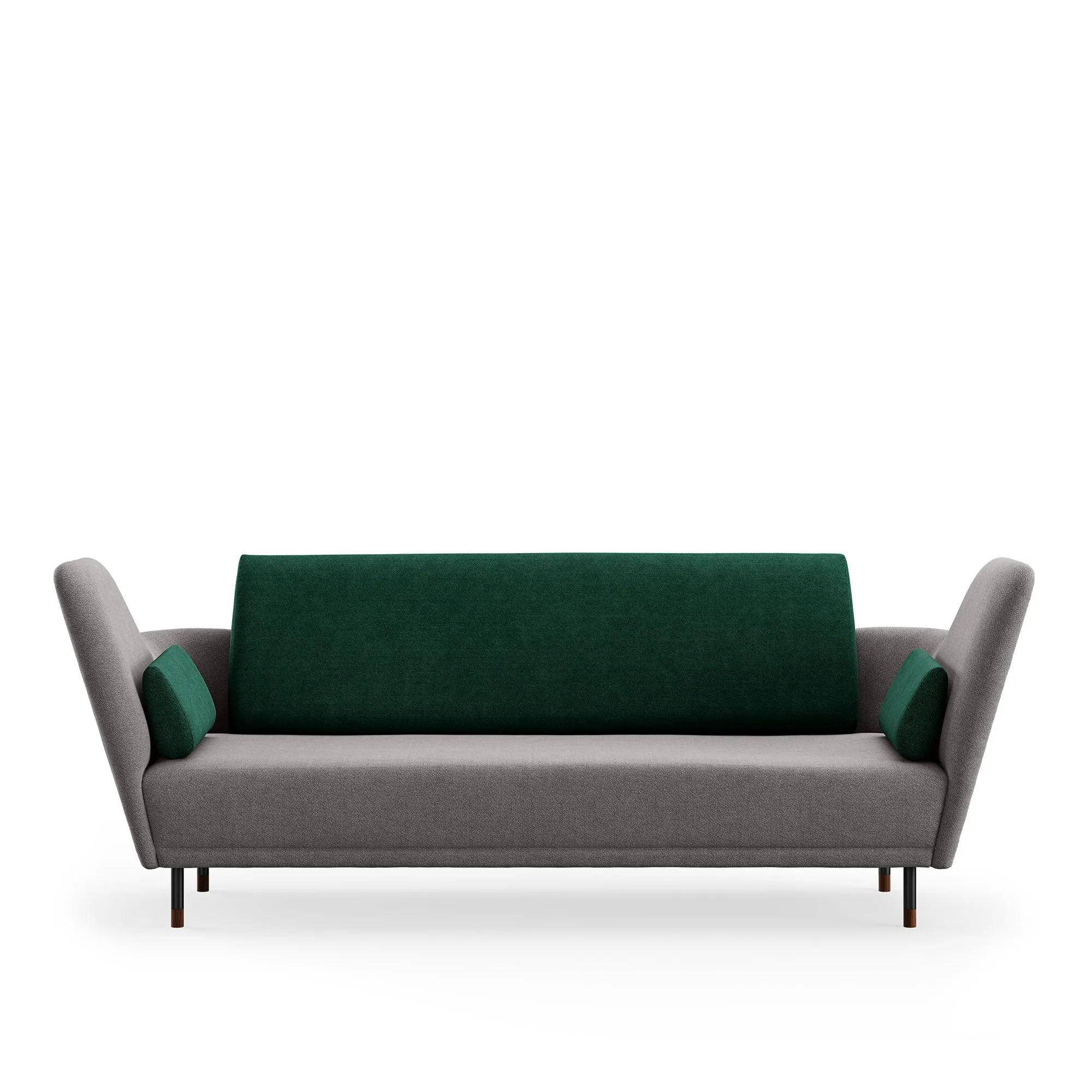 57 soffa Brownished Steel/Walnut