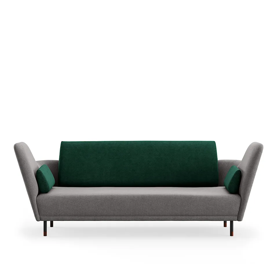57 soffa Brownished Steel/Walnut