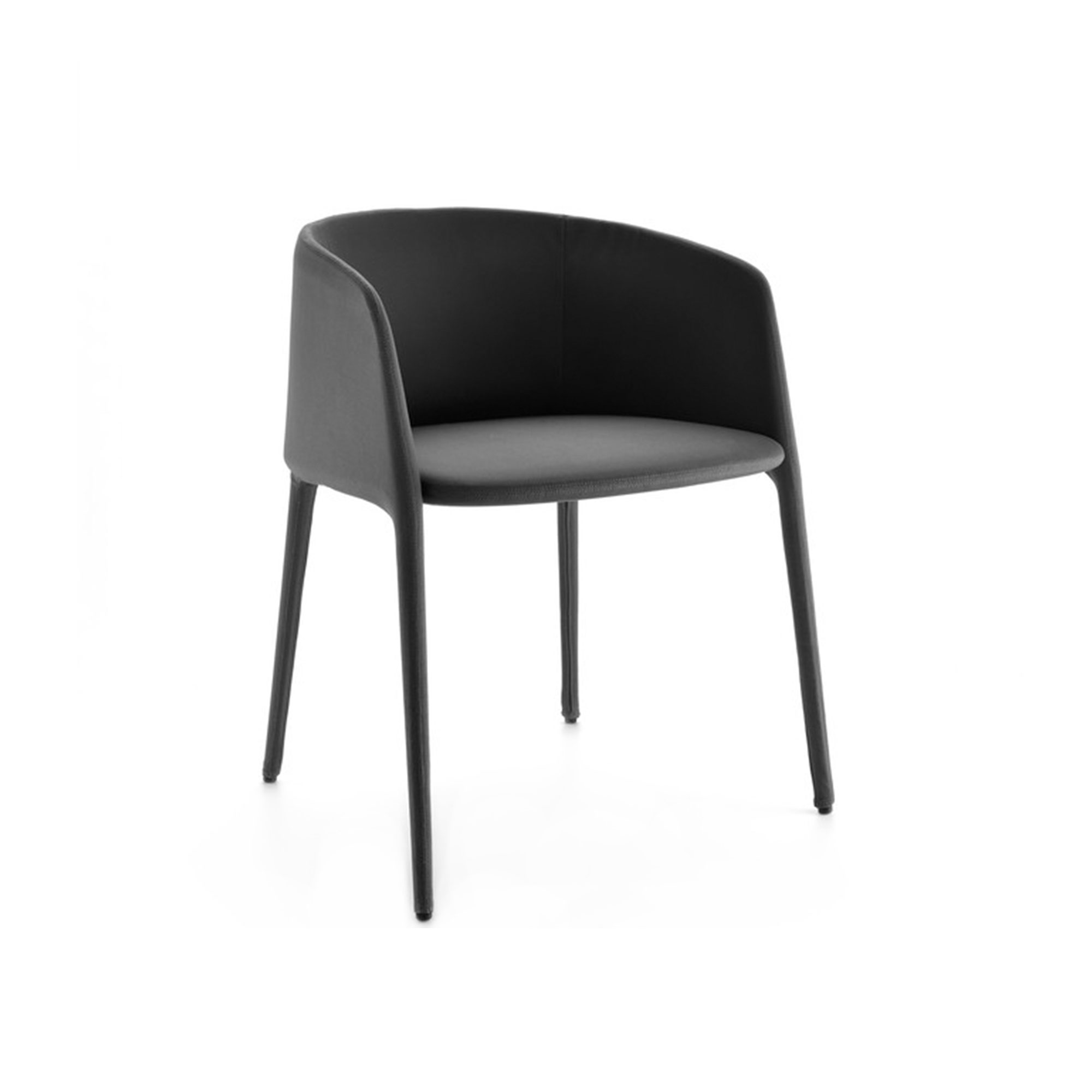 MDF Italia - Achille Armchair, Cat. Leather Ivory - Spisestoler - Jean-Marie Massaud - Hvit - Lær/Metall/Syntetisk
