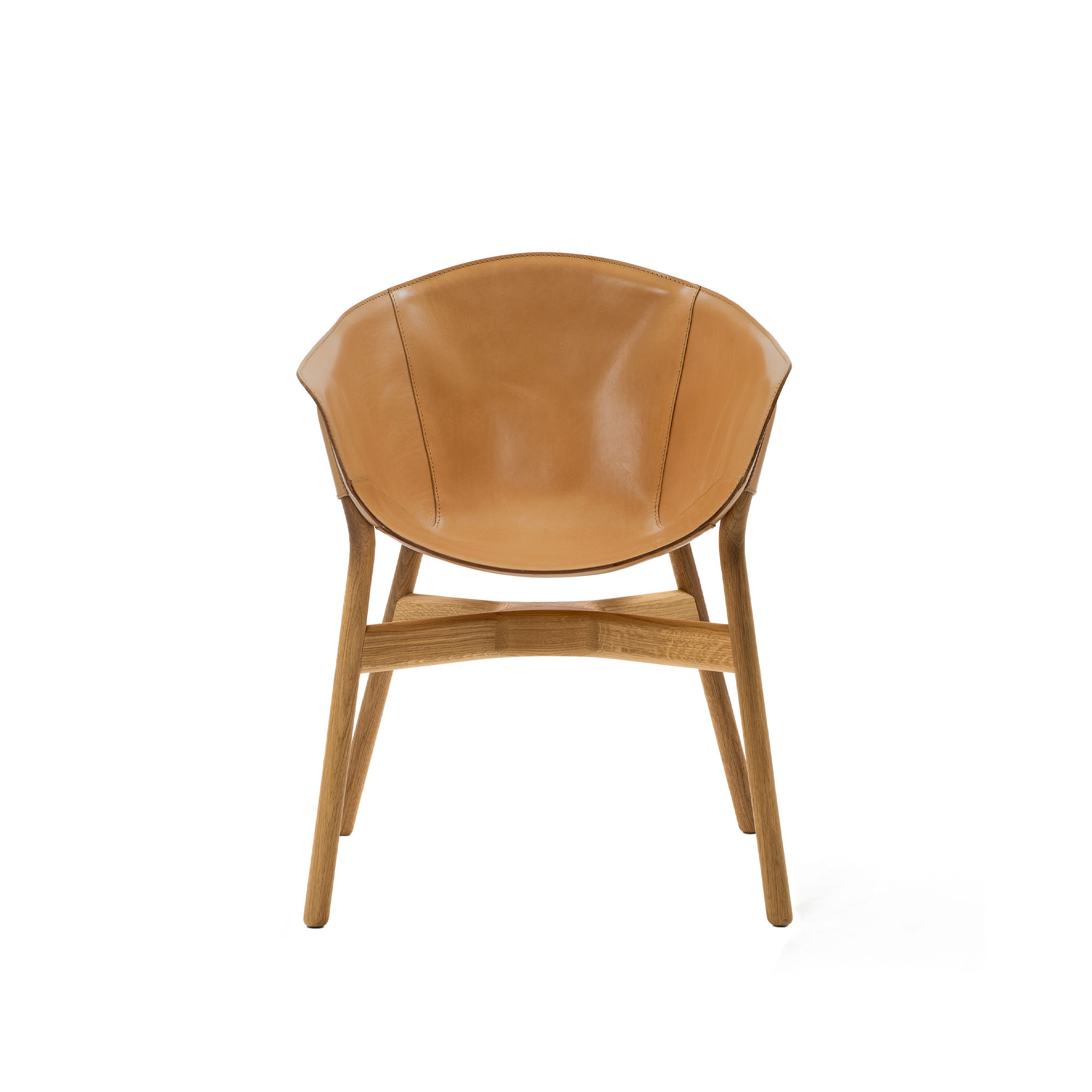 HEM - Pocket Armchair - Natural/Natural - Matstolar - Rudolph Schelling Webermann - Brun - Läder/Trä