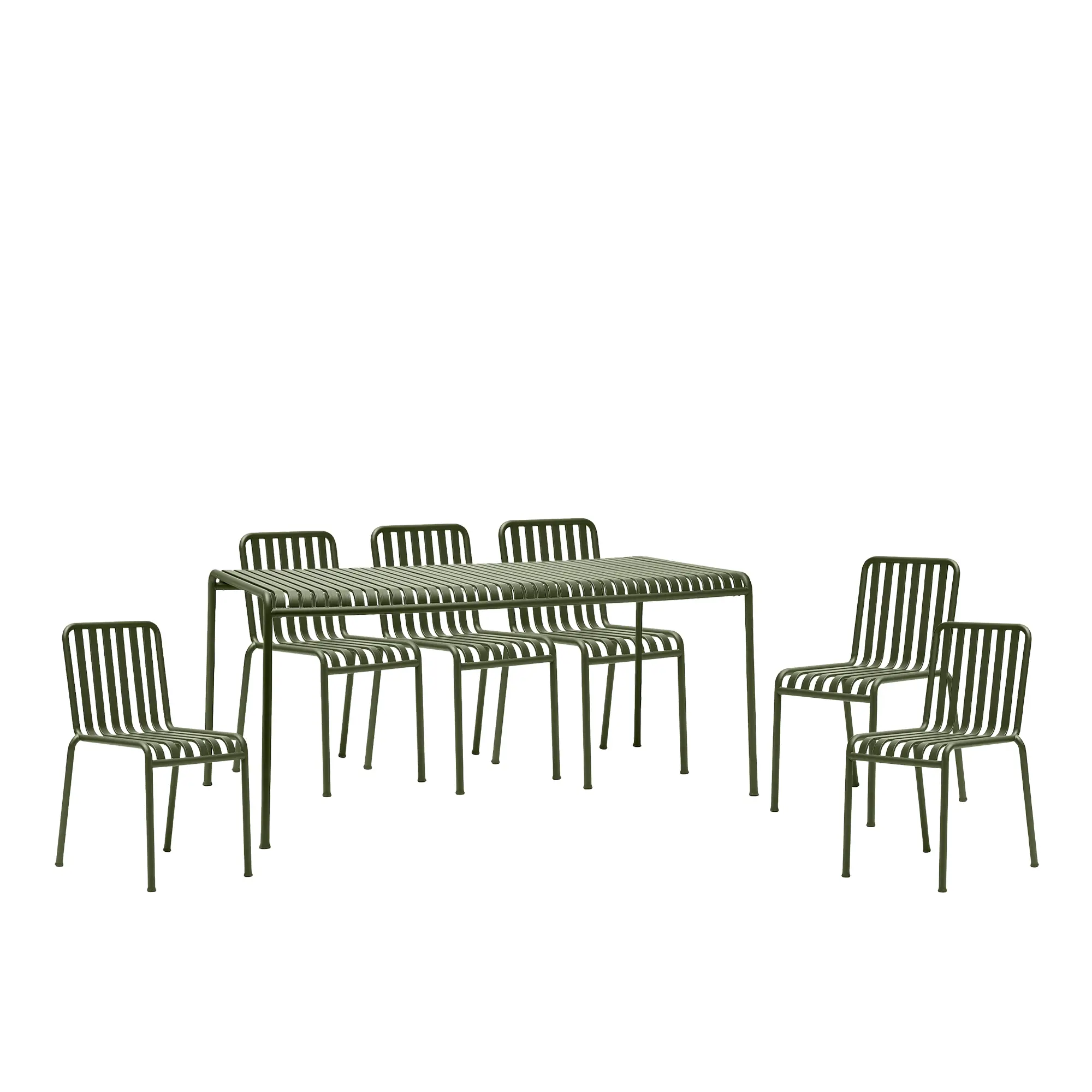 Palissade spisestuesett med bord 90x170cm og 6 stoler