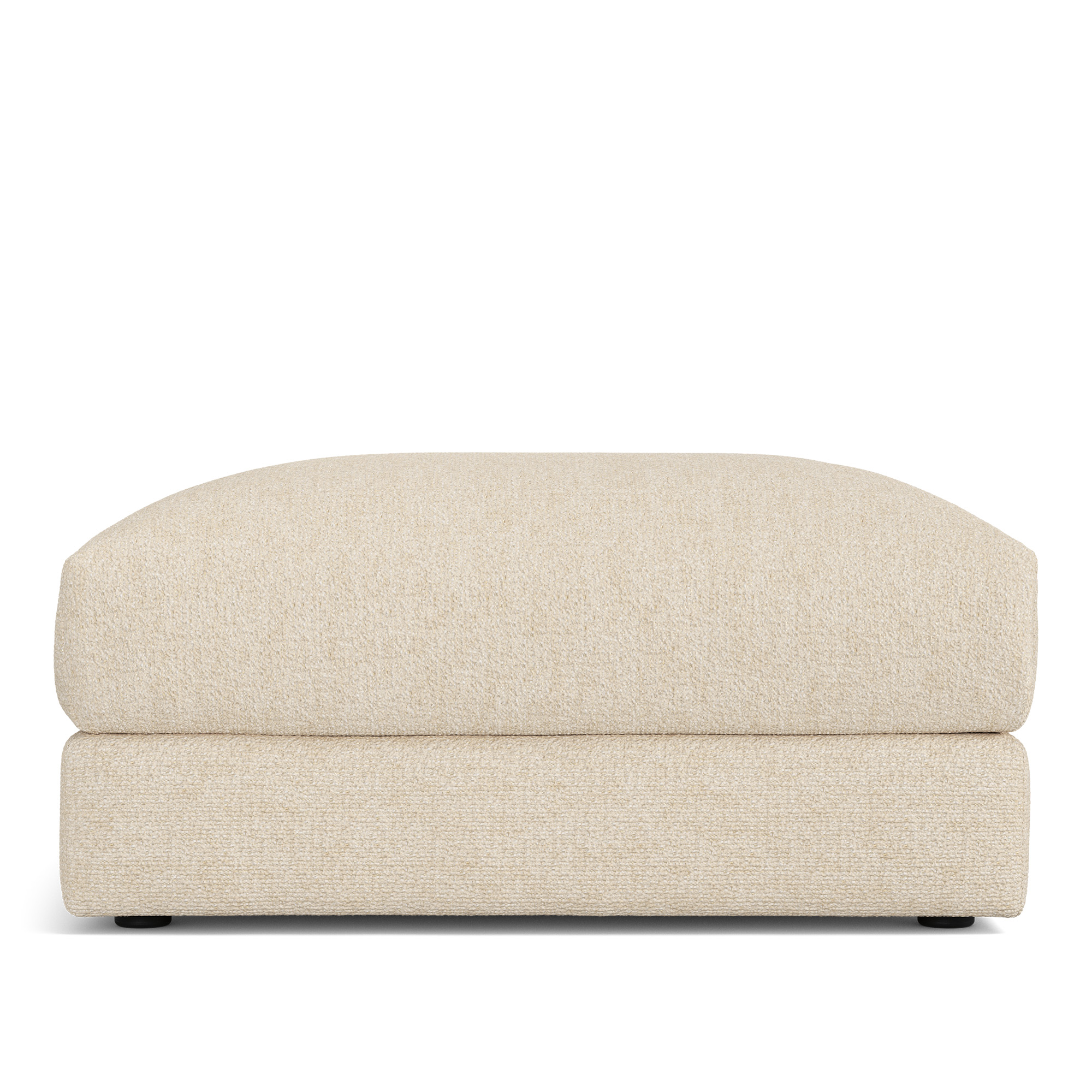 NOGA - Pavarotti Ottoman Lucinasco 20 Fixed Upholstery - Fotpallar - Dun/Metall/Tr&auml;/Skum