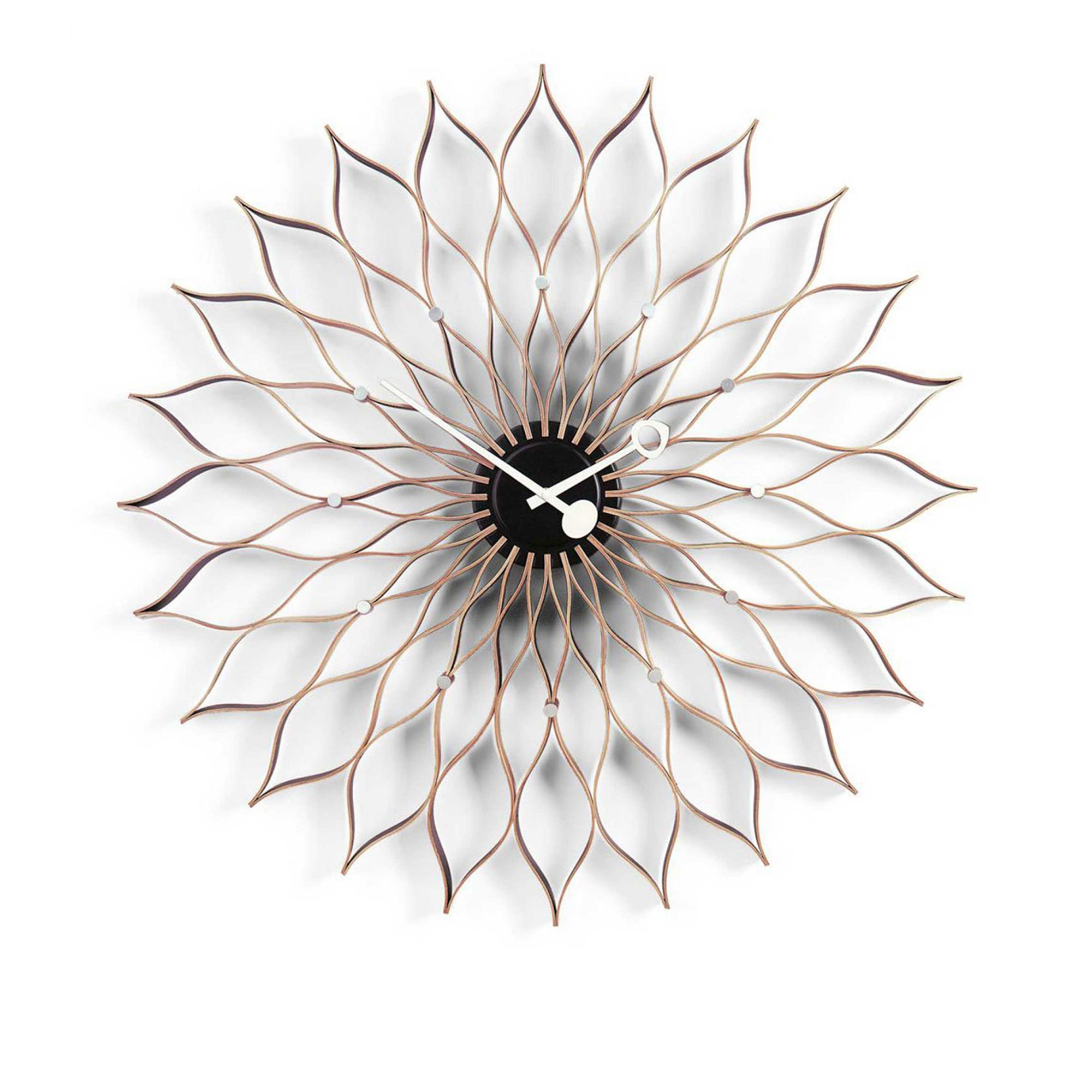 Vitra - Sunflower Clock Birch - Klockor - George Nelson - Brun