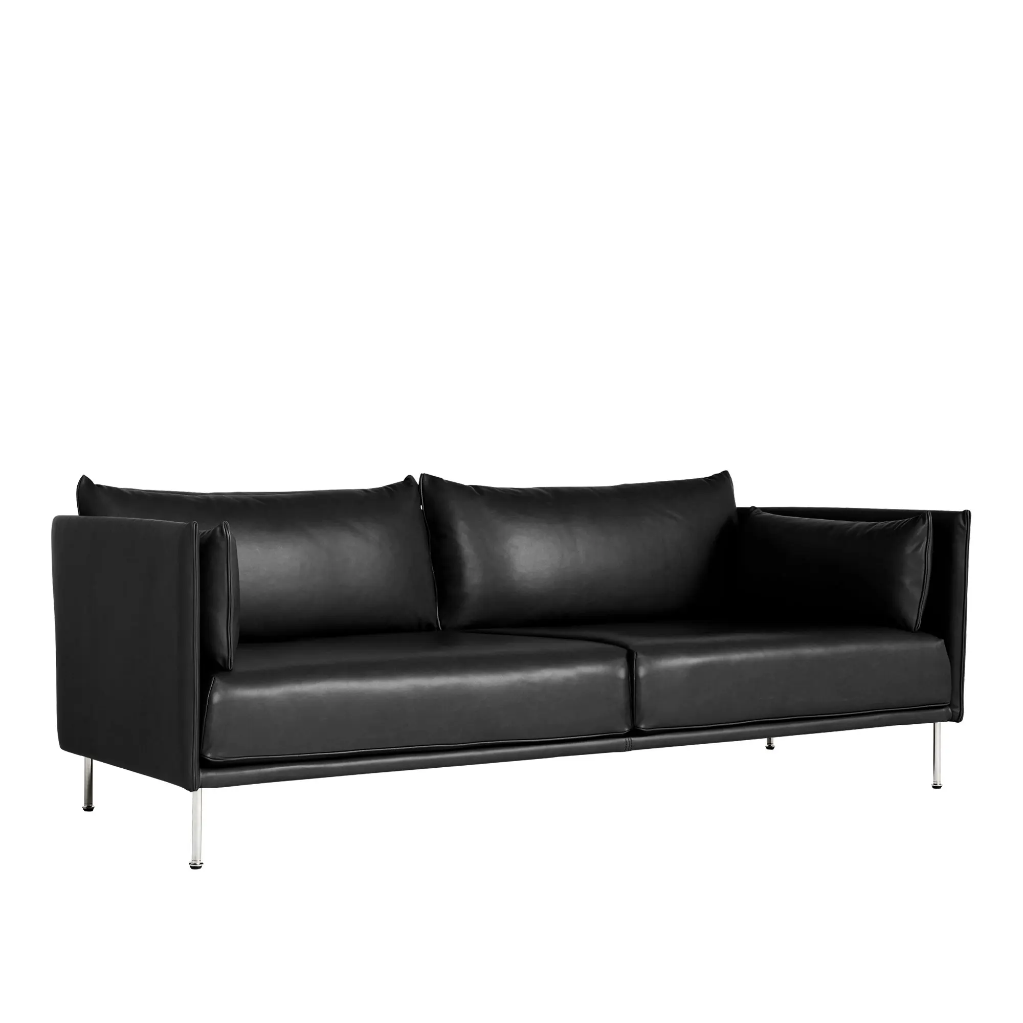 Silhouette 3-sitssoffa Matching Piping/Chrome