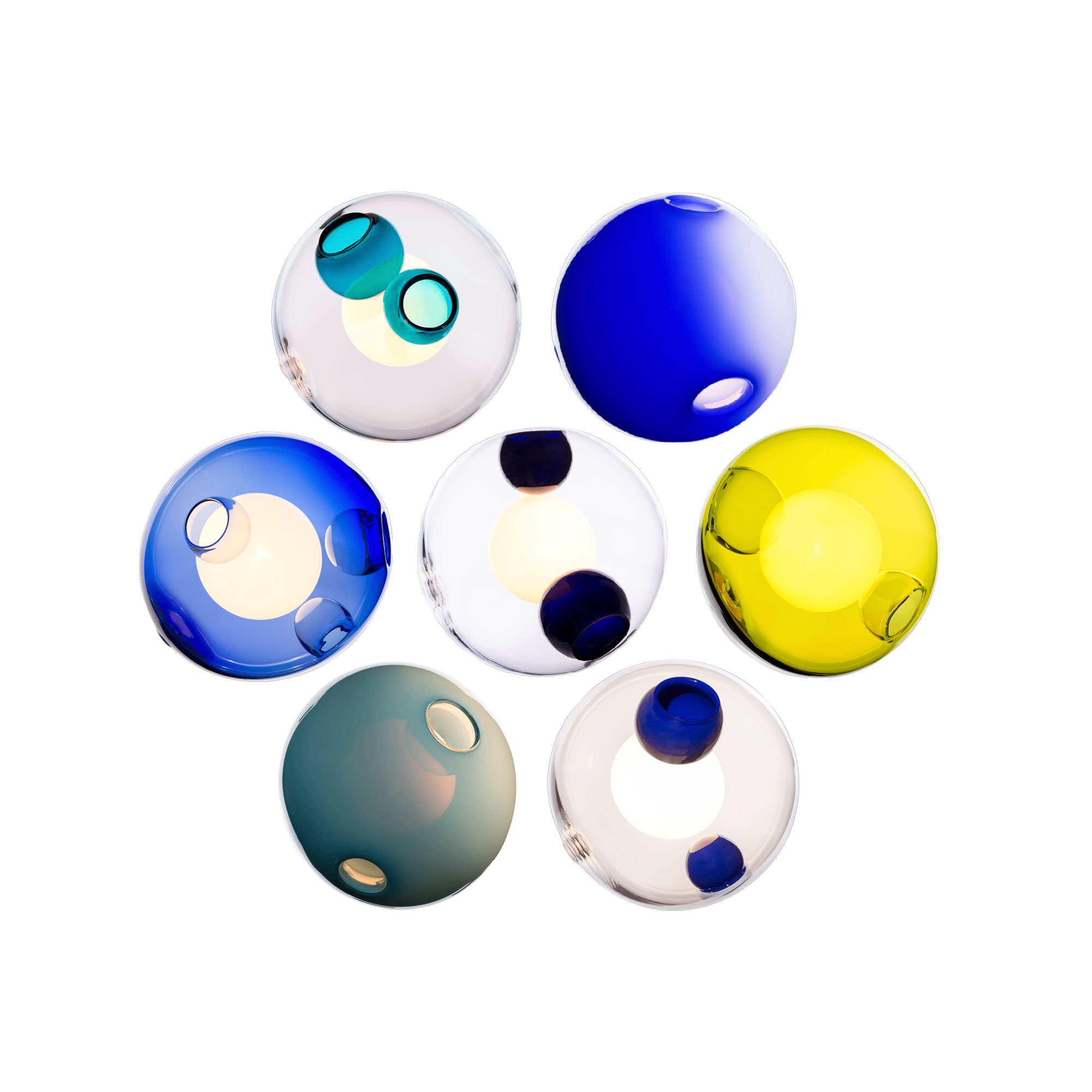 Bocci - 28.7 Cluster, Multi - 15 - Klusterlampor - Omer Arbel - Flerfärgad