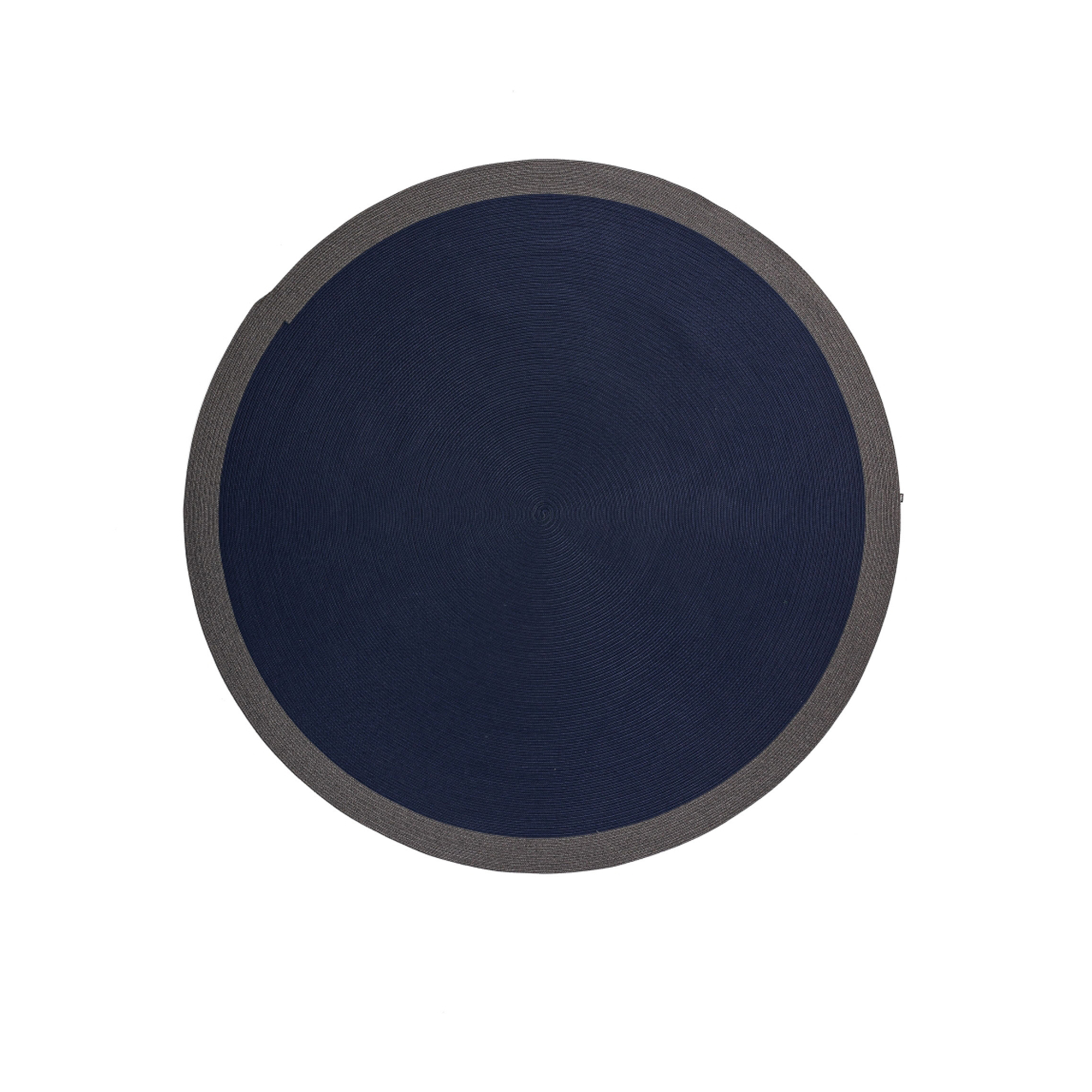 Cassina - 061 Circus Ø 200 cm, Blue With Grey Border, Outdoor - Utomhusmattor - Flerfärgad