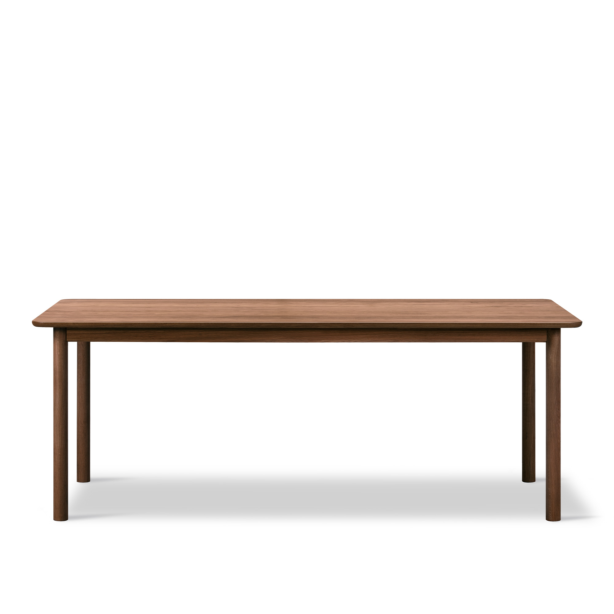 Fredericia Furniture - Plan Wood Table - 4 leg - 200 x 100 cm - height 73 cm - Smoked oak - oiled - Rounded edge - Oak smoked oiled - Matbord - Edward Barber & Jay Osgerby
