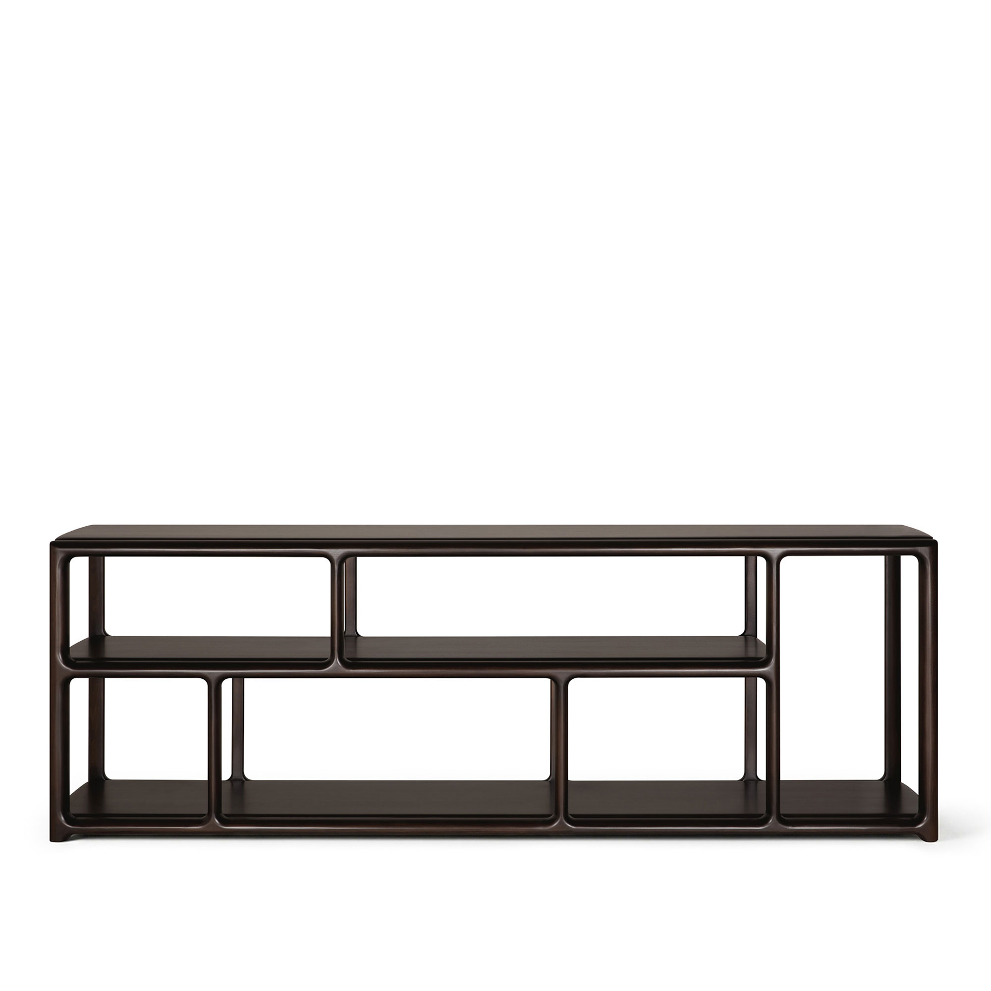 Ethnicraft - Eda hylla 211x40x72 cm mahogany rose brown - Hyllor & Hyllsystem - Brun - Trä
