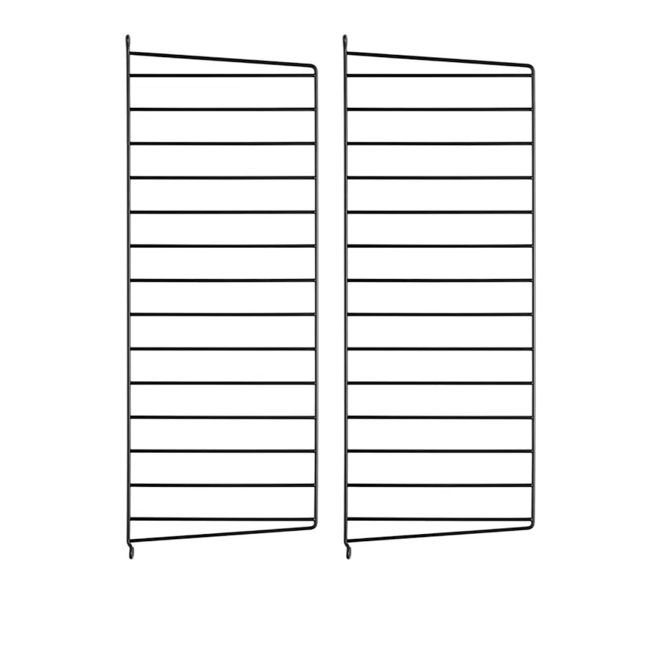 Väggavel 75x30cm 2-pack svart