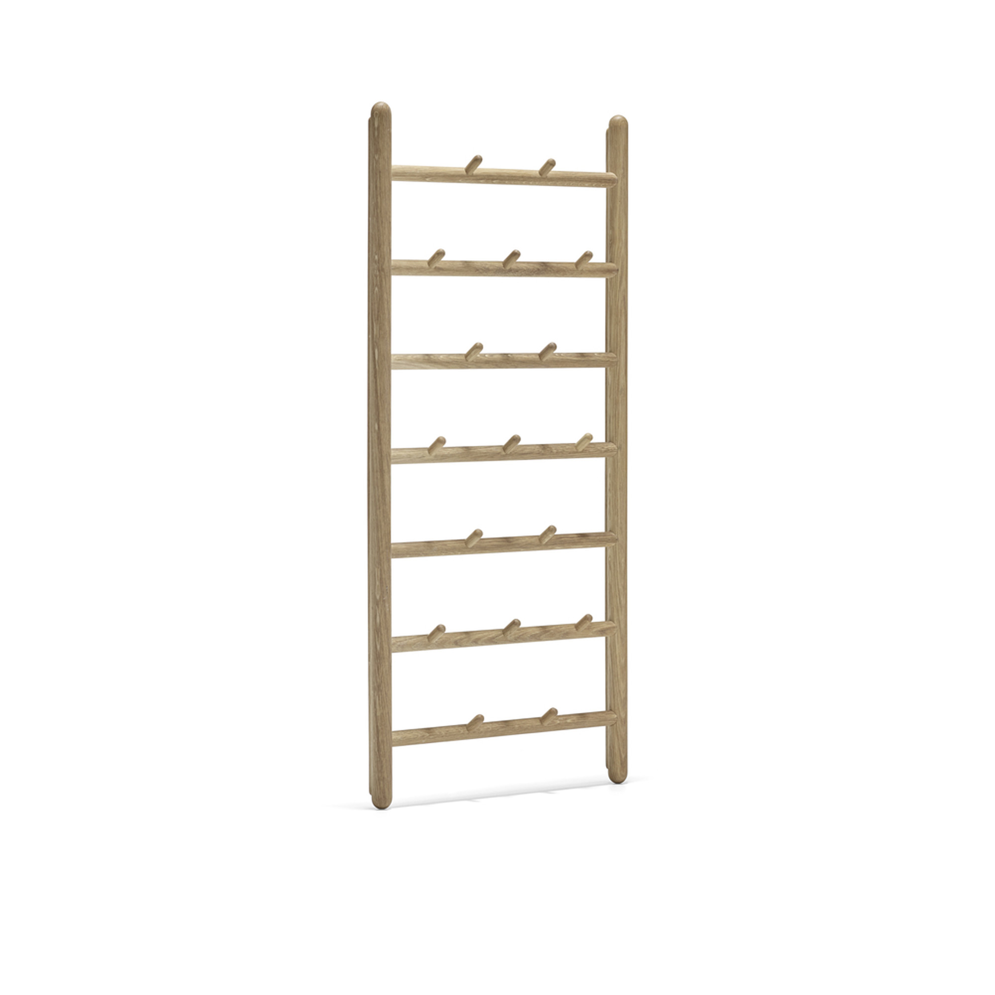 Stolab - Miss Holly Ribbstol Ek, Utan Hylla, Ytbehandling Vitolja 5 - Klädhängare & galgar - Jonas Lindvall - Träfärgad