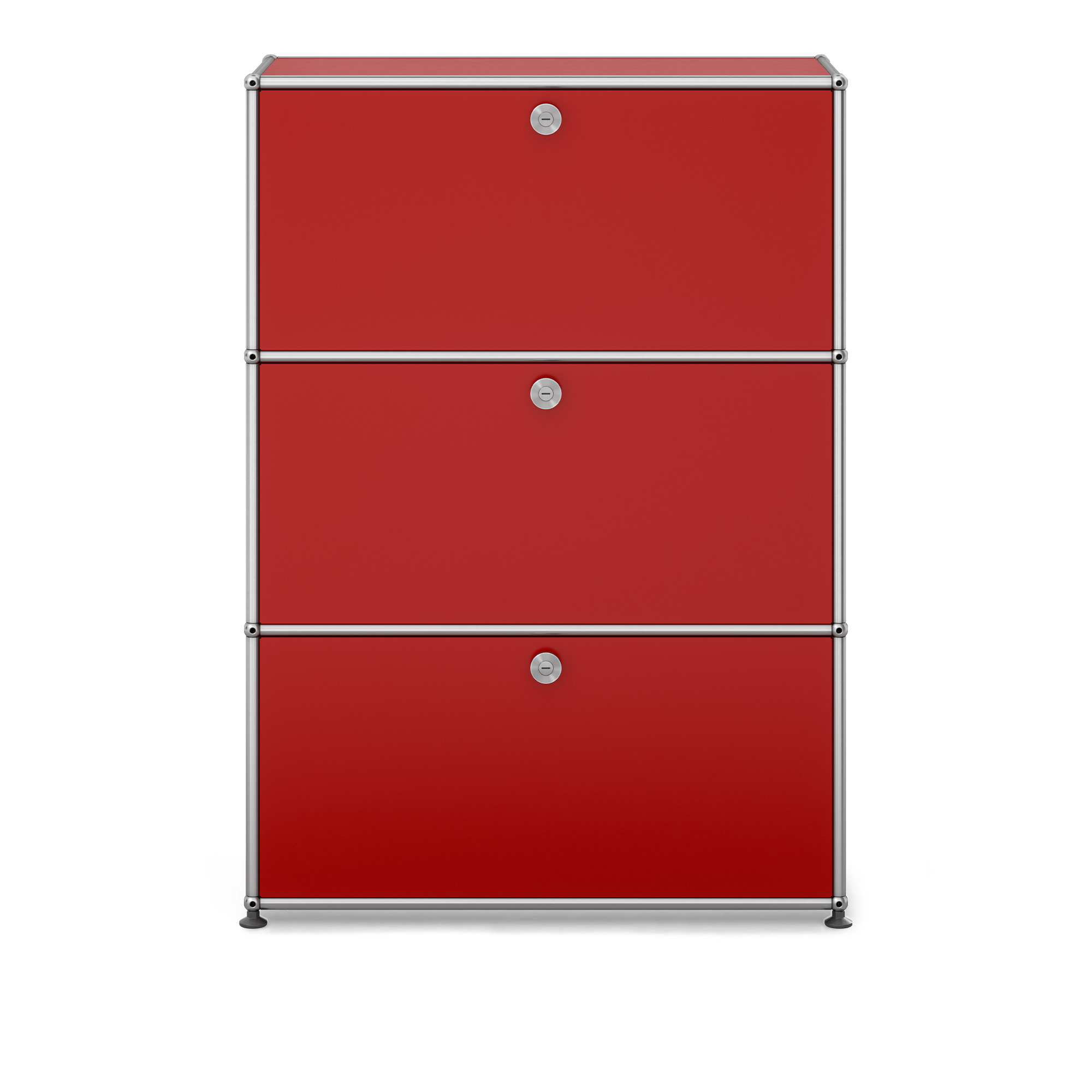 USM - USM Haller Shelf G1 USM Ruby Red - Sk&aring;p och vitrinsk&aring;p - Fritz Haller & Paul Sch&auml;rer - R&ouml;d - Metall