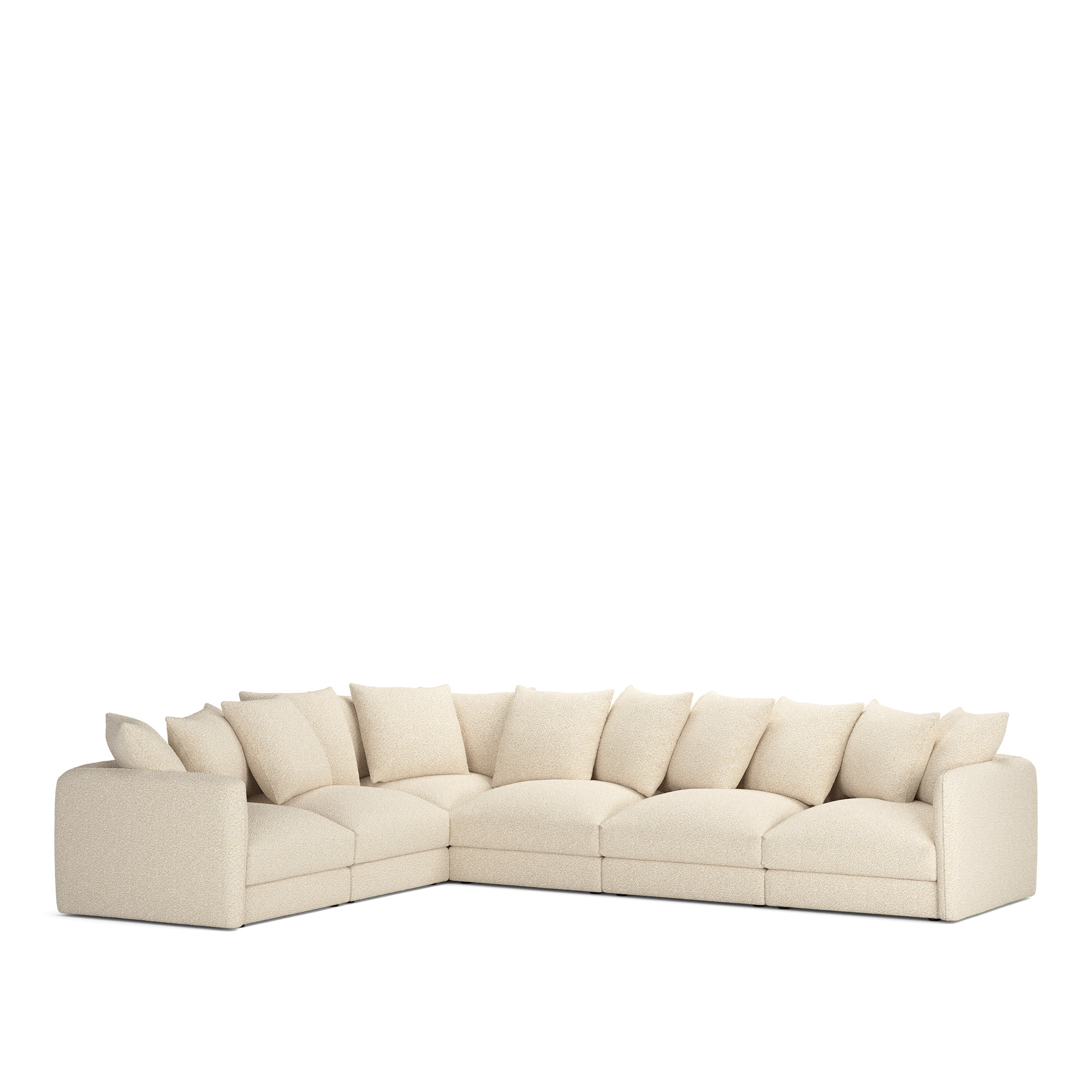 NOGA - Pavarotti 6-Seater Corner Vellus 04 Removable Upholstery - Soffor