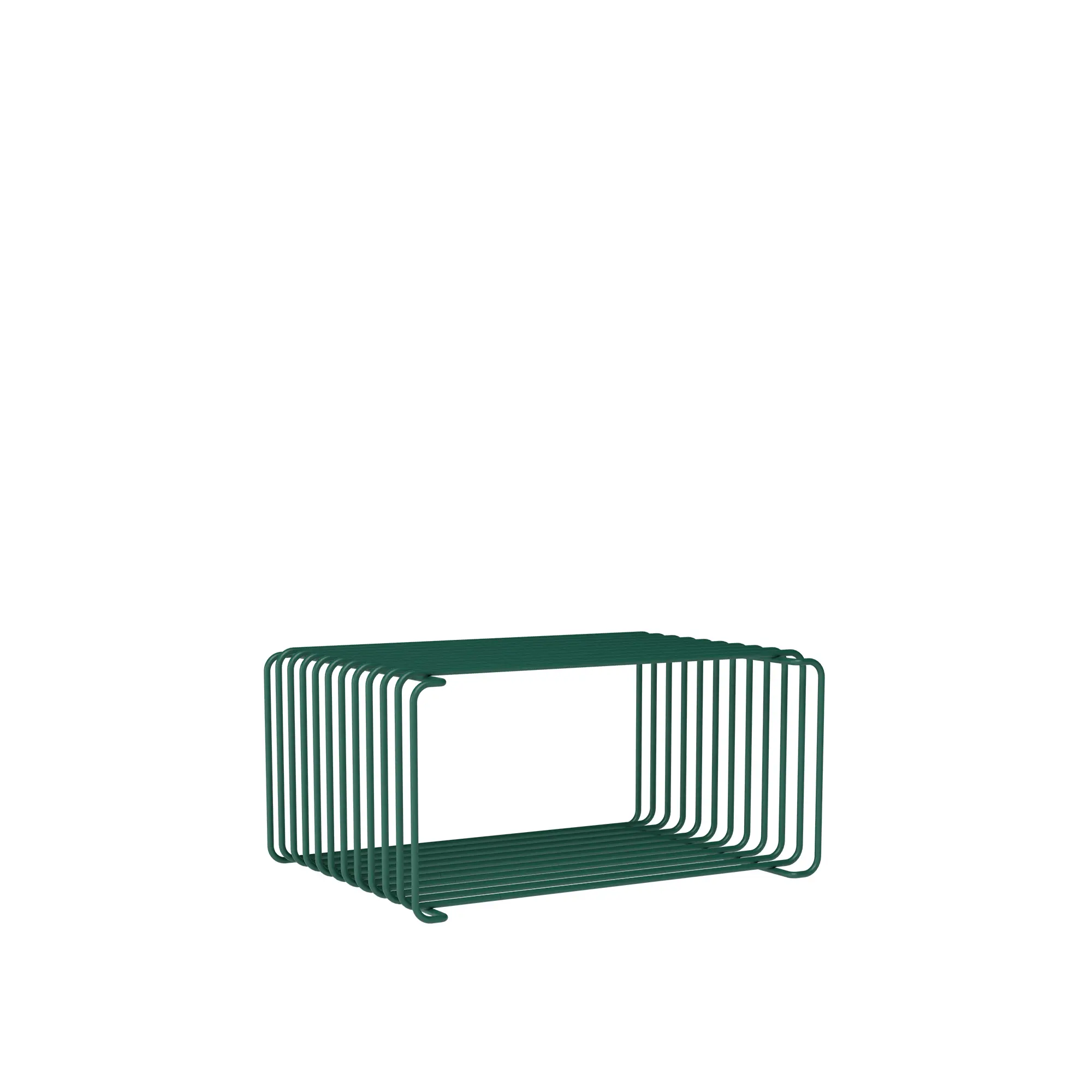 Panton Wire Half Height hylla, djup 25,7 cm - Pine