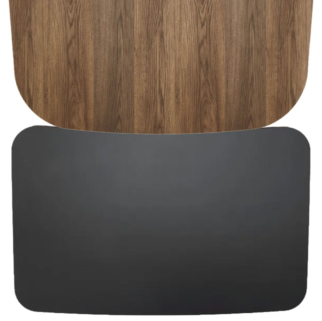 Dk3 - Extension Leaf For Kias Table MDF, Black, Sloping Edge Profile, L50 X W100 cm - Bordsskivor - Jacob Plejdrup - Svart - Trä | Möbler - Möbeltillbehör - Bordsskivor | Möbelexperten