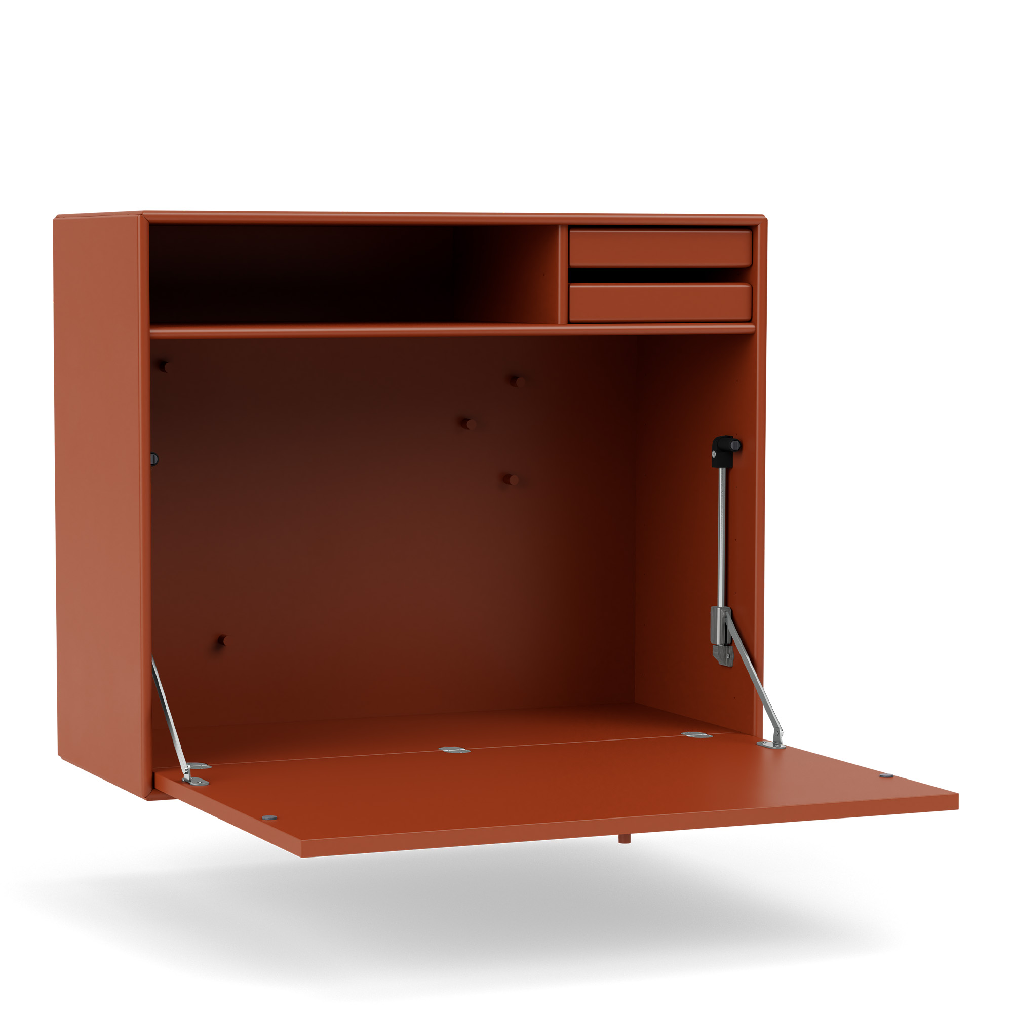 montana - studio secretary 162-hokkaido 04 suspension rails - skrivbord - peter j. lassen - röd - trä