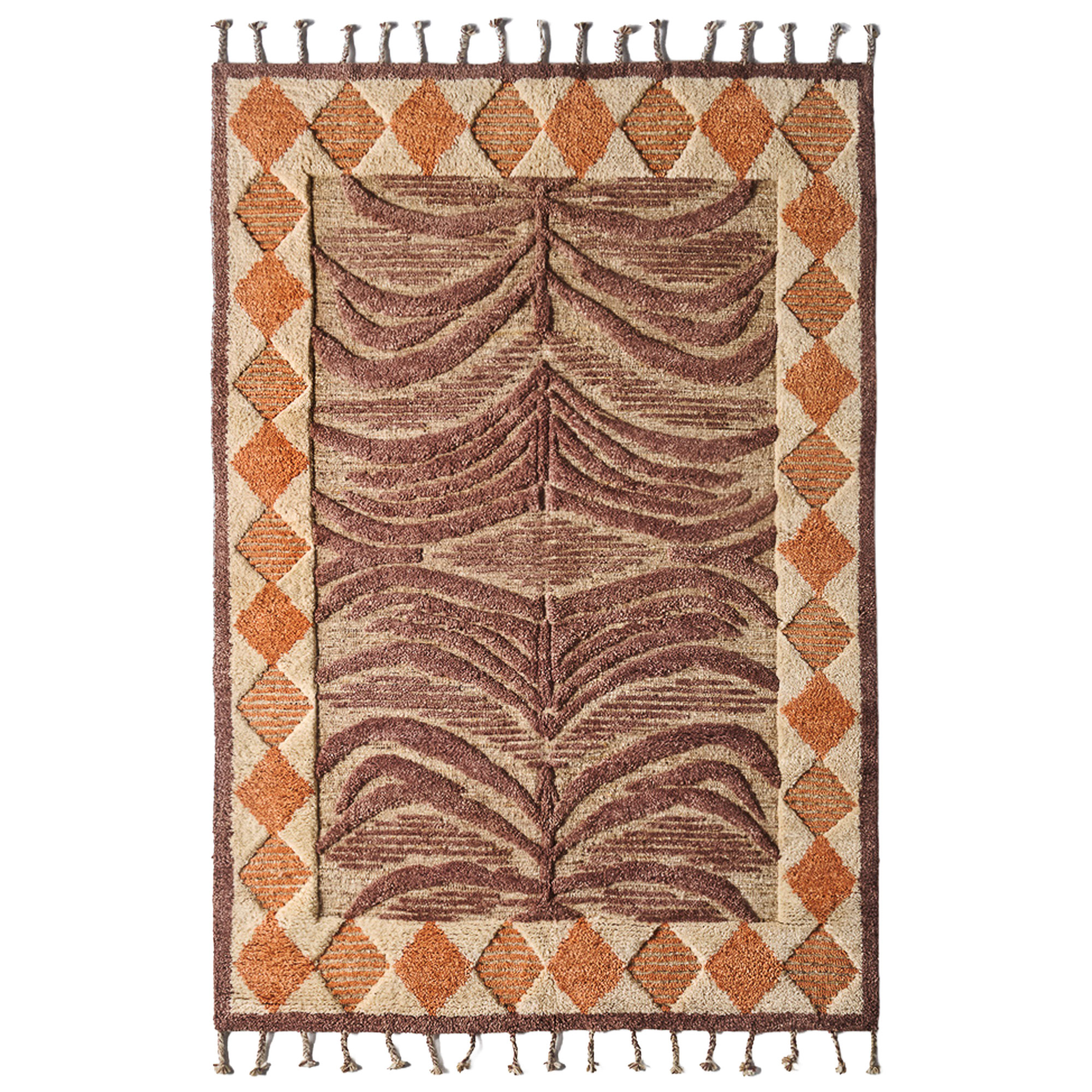 Dusty Deco - Wild Cat Rug Burnt Brown 250x350 - Ullmattor - Matthew Williamson - Orange - Ull | Mattor - Material - Ullmattor | Möbelexperten