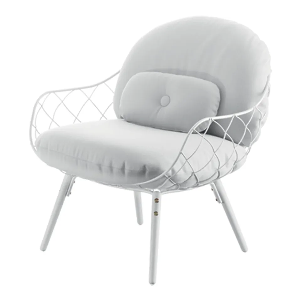 Pina Lowchair Green legs/Green seat/Green cush Steelcut 935