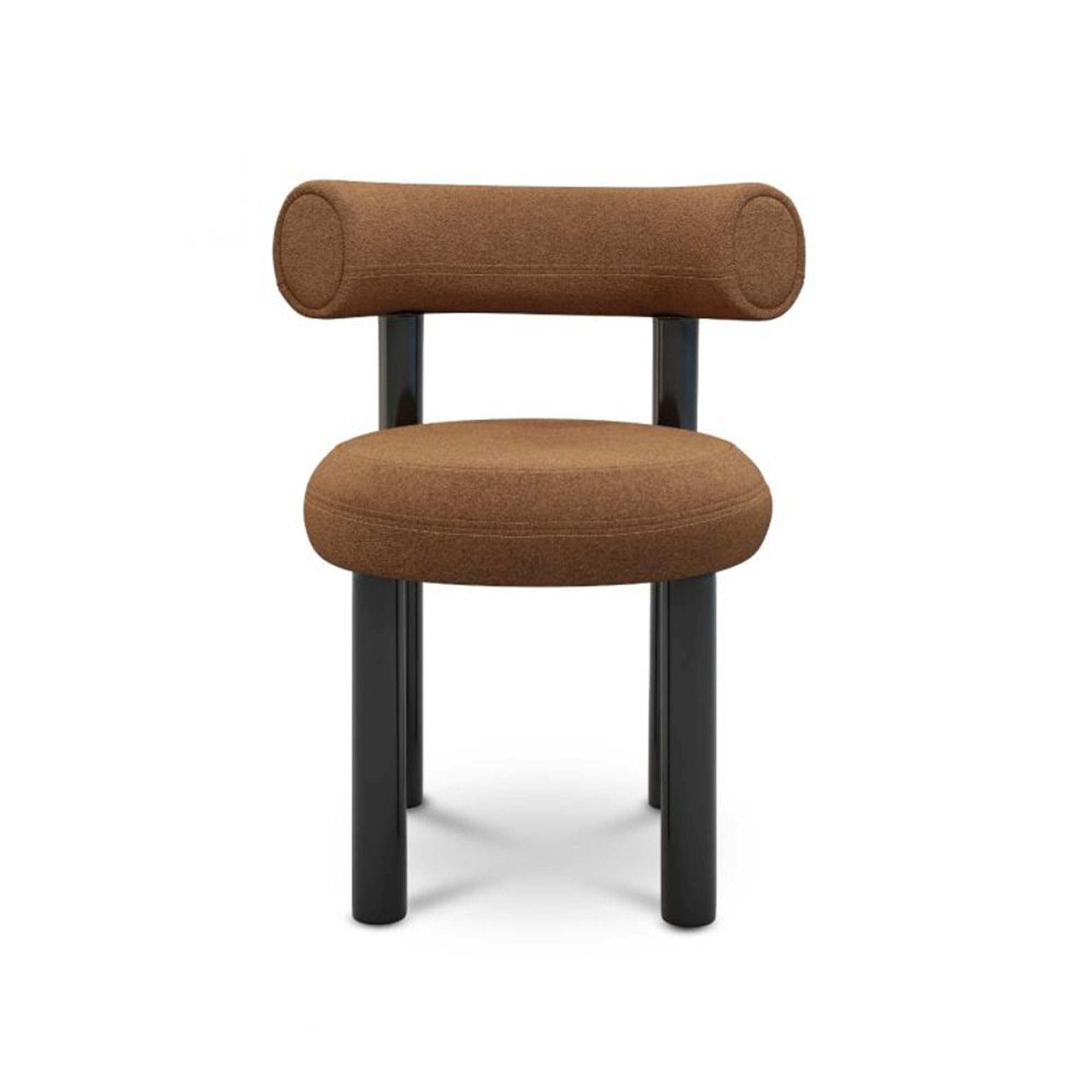 Tom Dixon - Fat Dining Chair, Fabric Cat. B MN0351, Black Gloss Legs - Matstolar